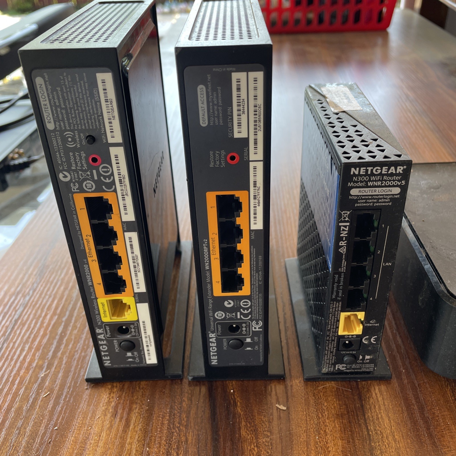 Lot Of 4 Netgear Routers Modems N300 + Cable Box Untested As Is Parts Repair