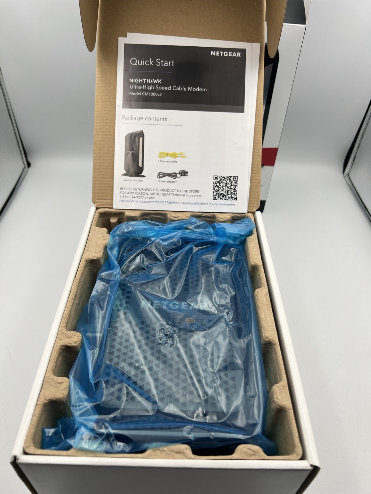 NETGEAR Nighthawk DOCSIS 3.1 Cable Modem CM1000-100NAS new