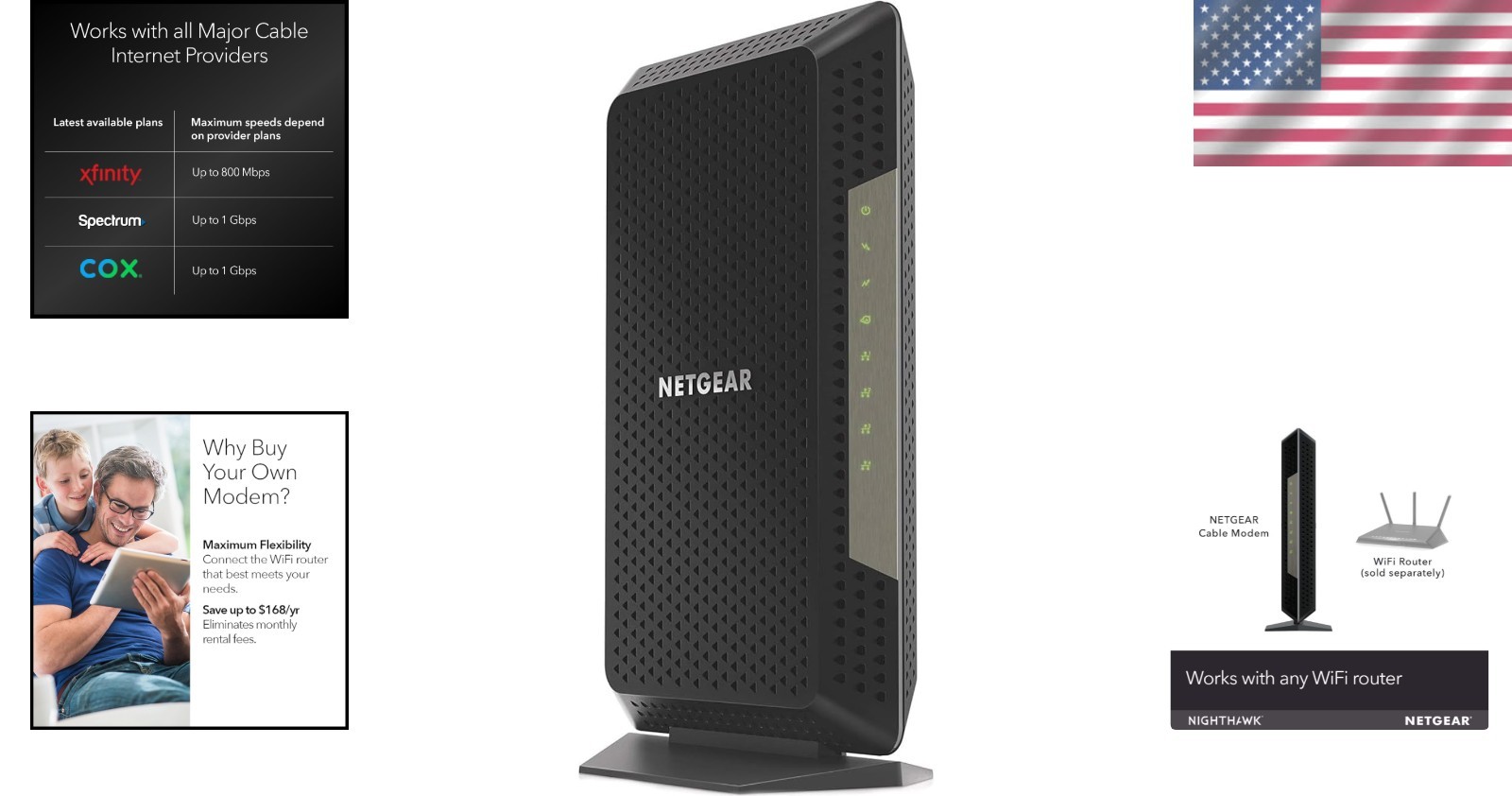 DOCSIS 3.1 Nighthawk CM1200 Cable Modem – Seamless Streaming for All Providers