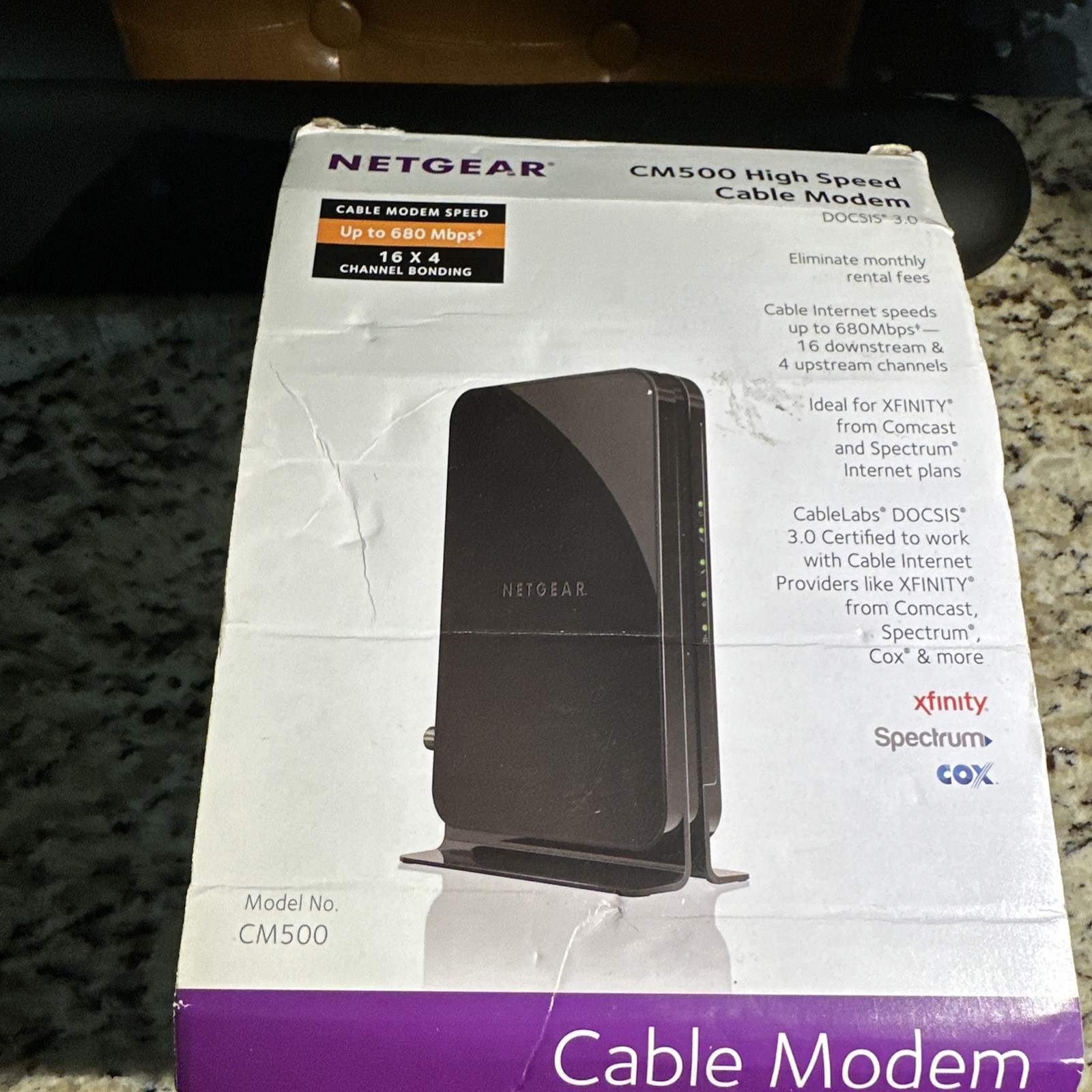 NETGEAR CM500 (CM500100NAS) 680 Mbps – Black