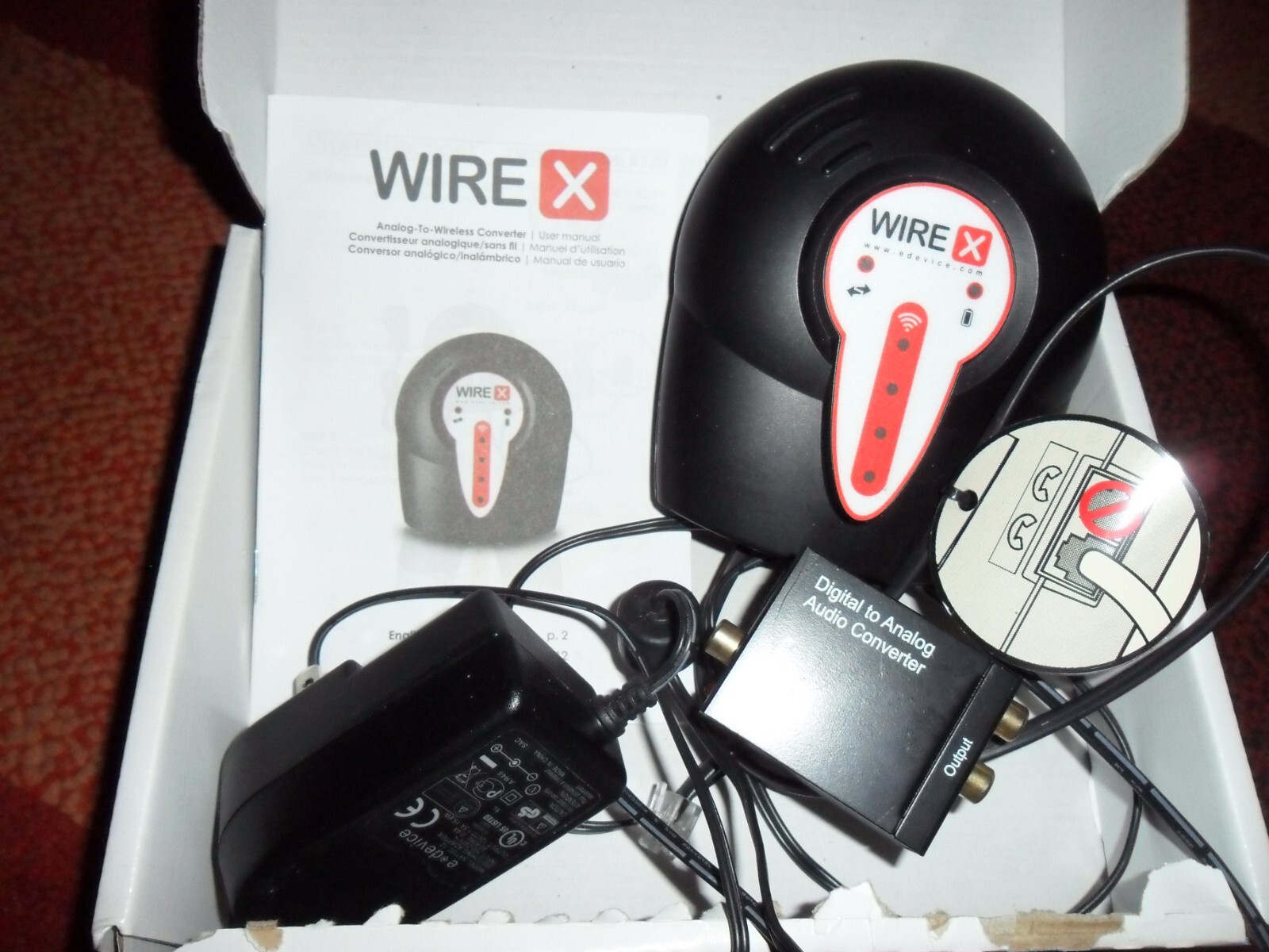 Wire X Analog to Wireless Converter Wirex3GLCMed01