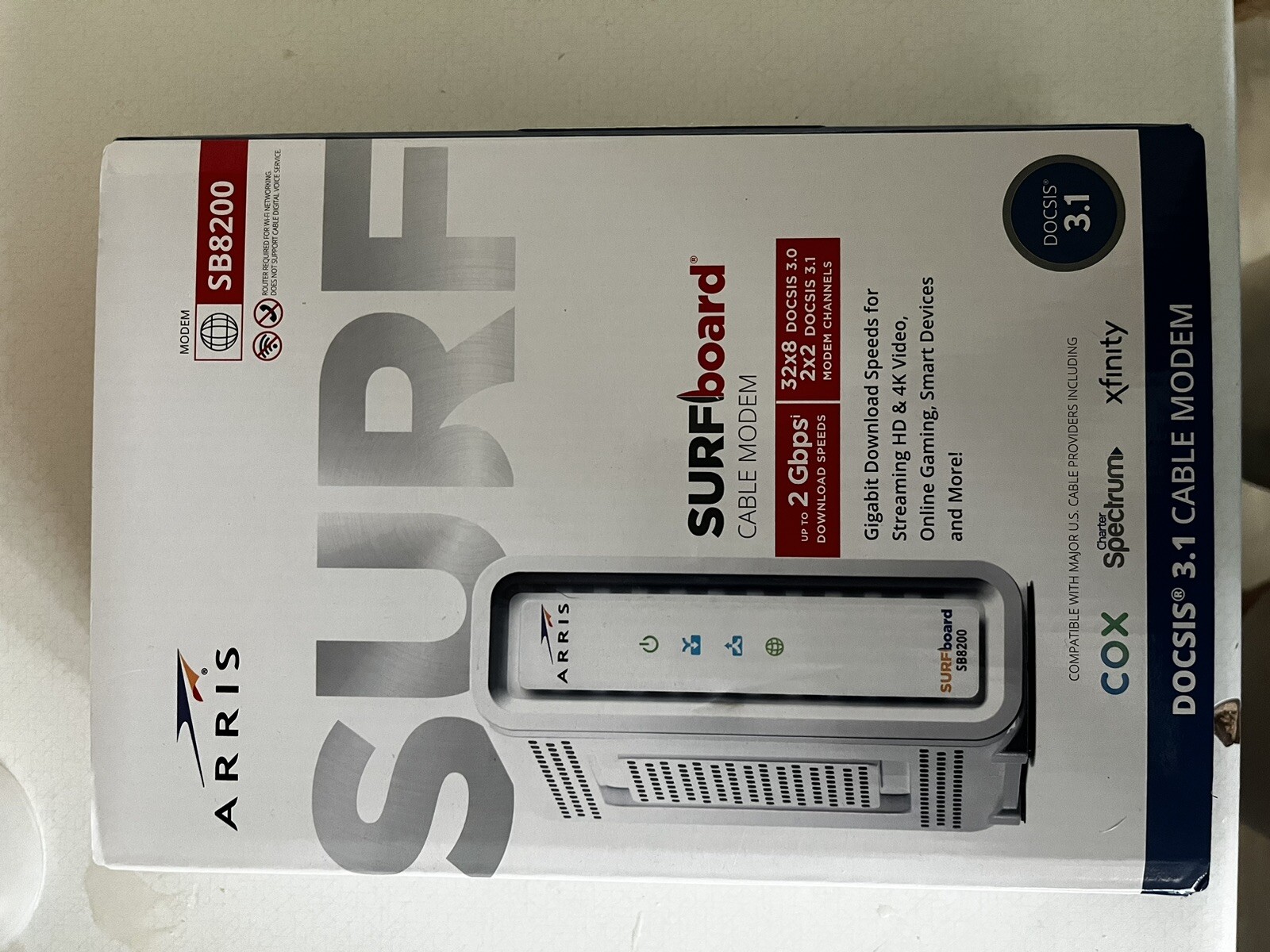 ARRIS SB8200 10 Gbps 2 Port Cable Modem