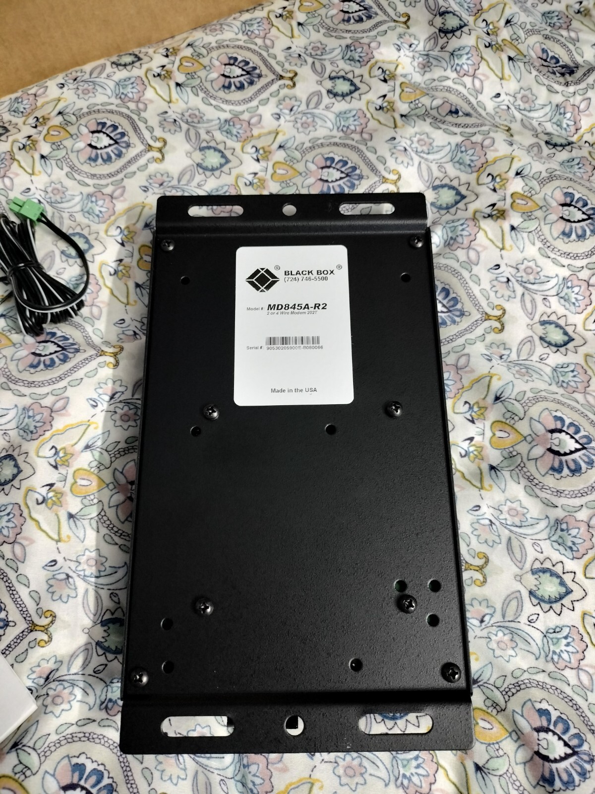 Black Box MD845A-R2: Analog Async Bell 202 Modem 202T Leased-Line AC Power: RARE