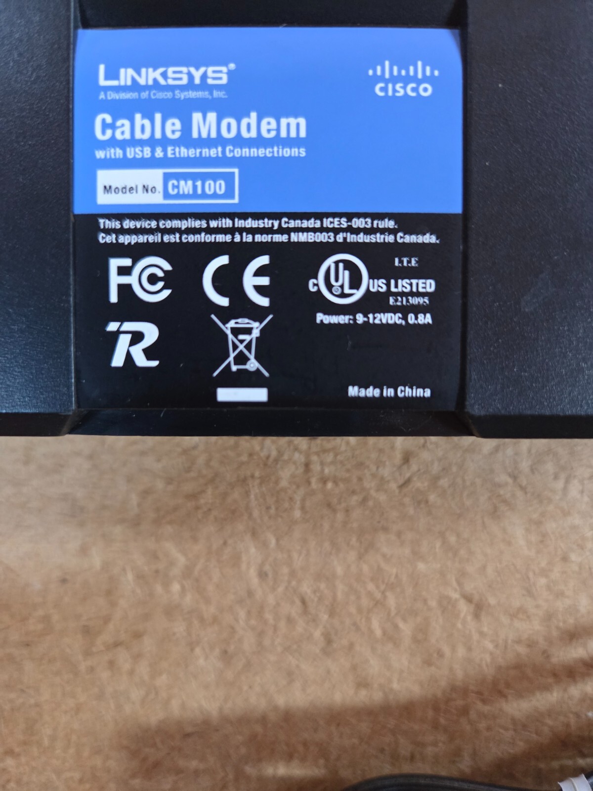 High Speed Internet Cable Modems Arris, Linksys