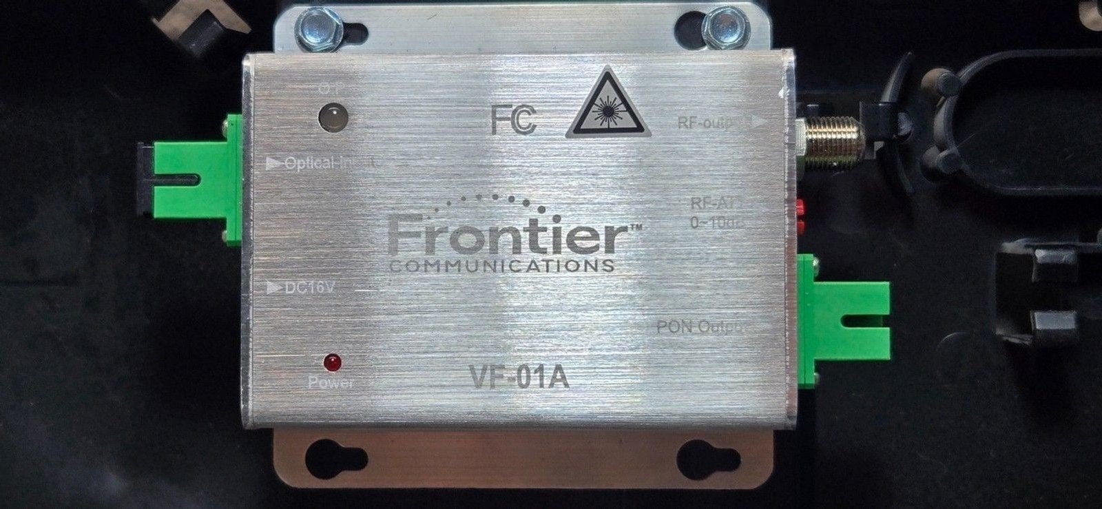 Frontier Fiber Network VF-01A RF Converter with (NID) Environmental Enclosure