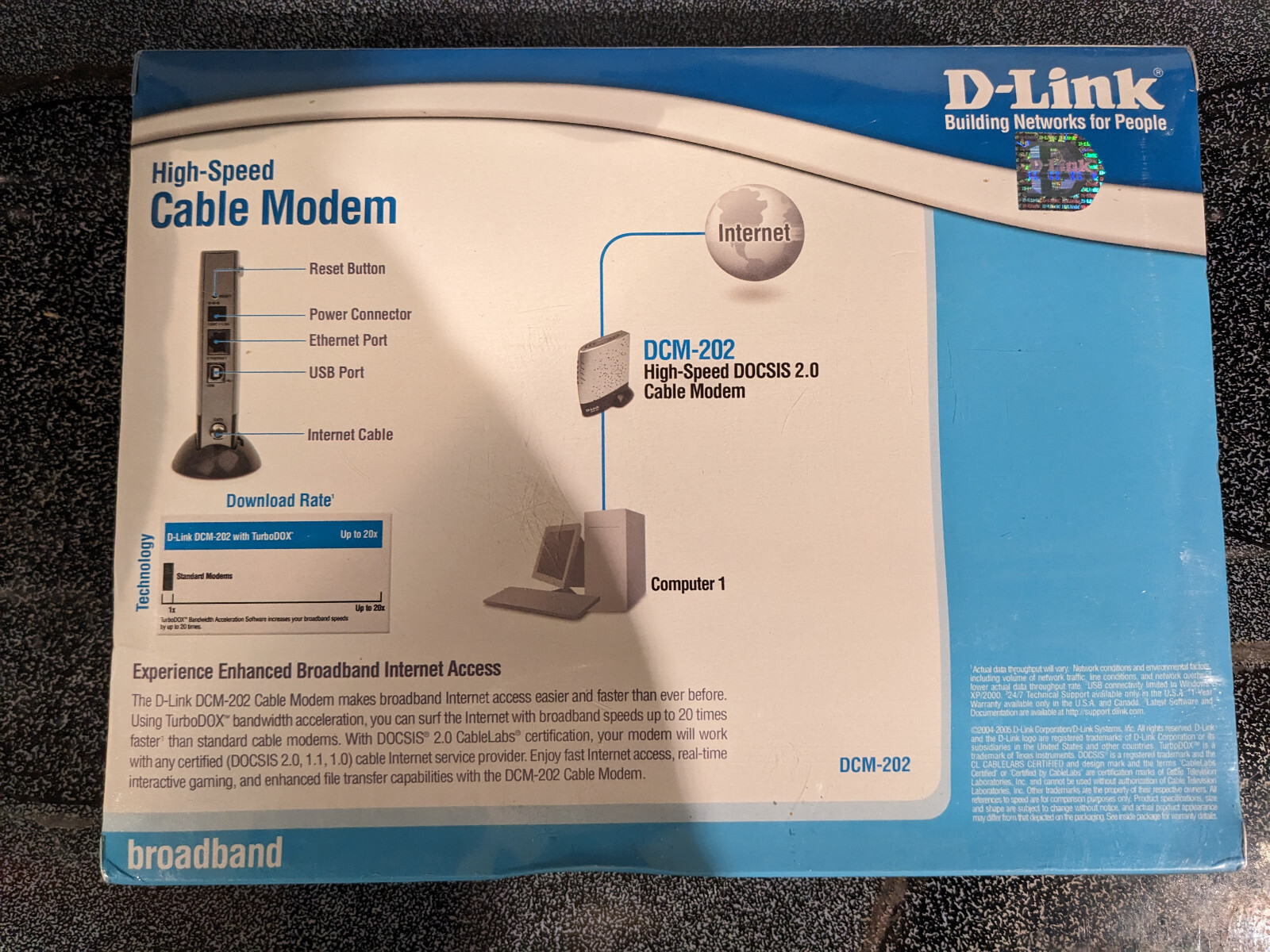 D-Link broadband Cable Modem DCM-202 / New Unopened