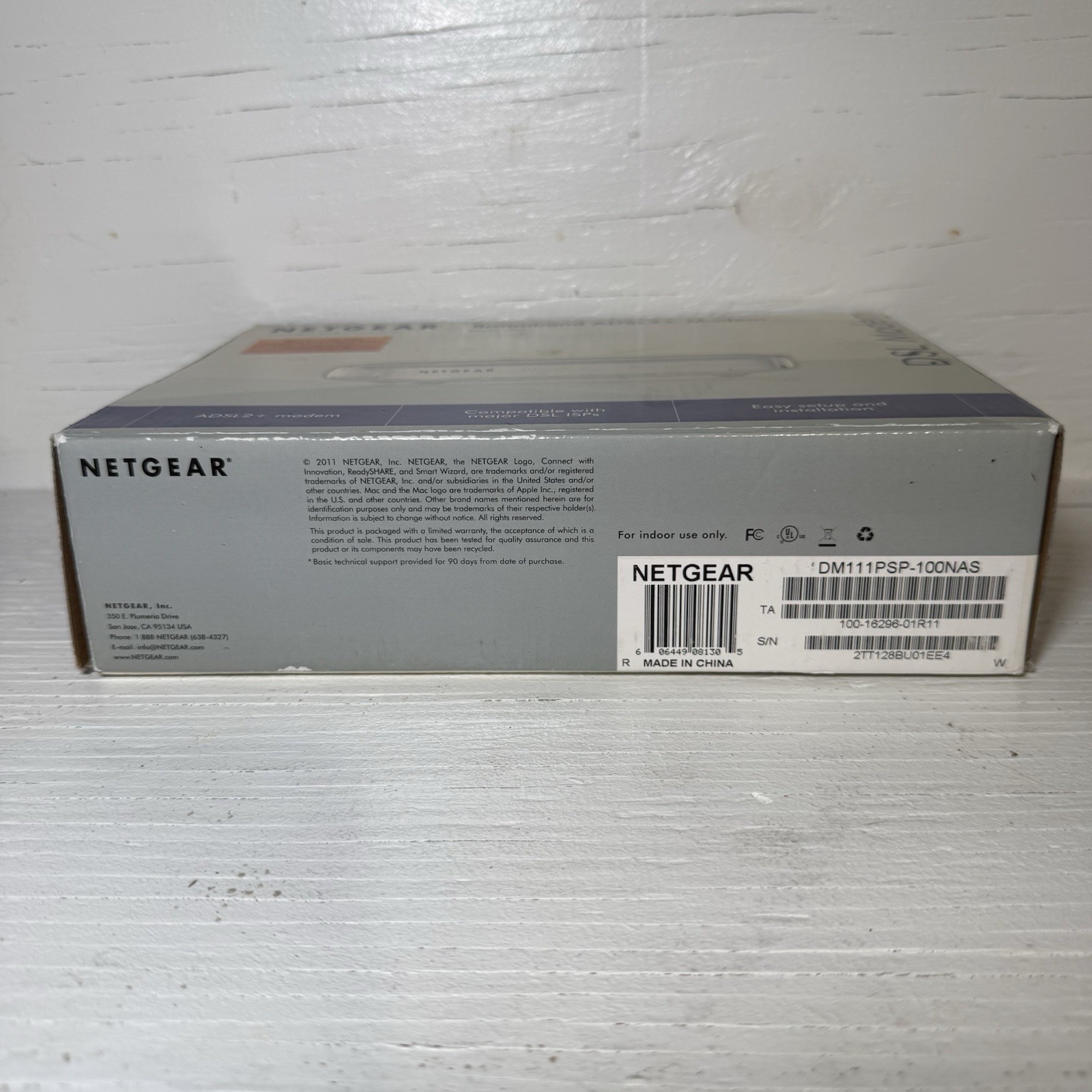 Netgear Broadband DM111PSP-100NAS Wired Single Ethernet Port ADSL2 Plus Modem
