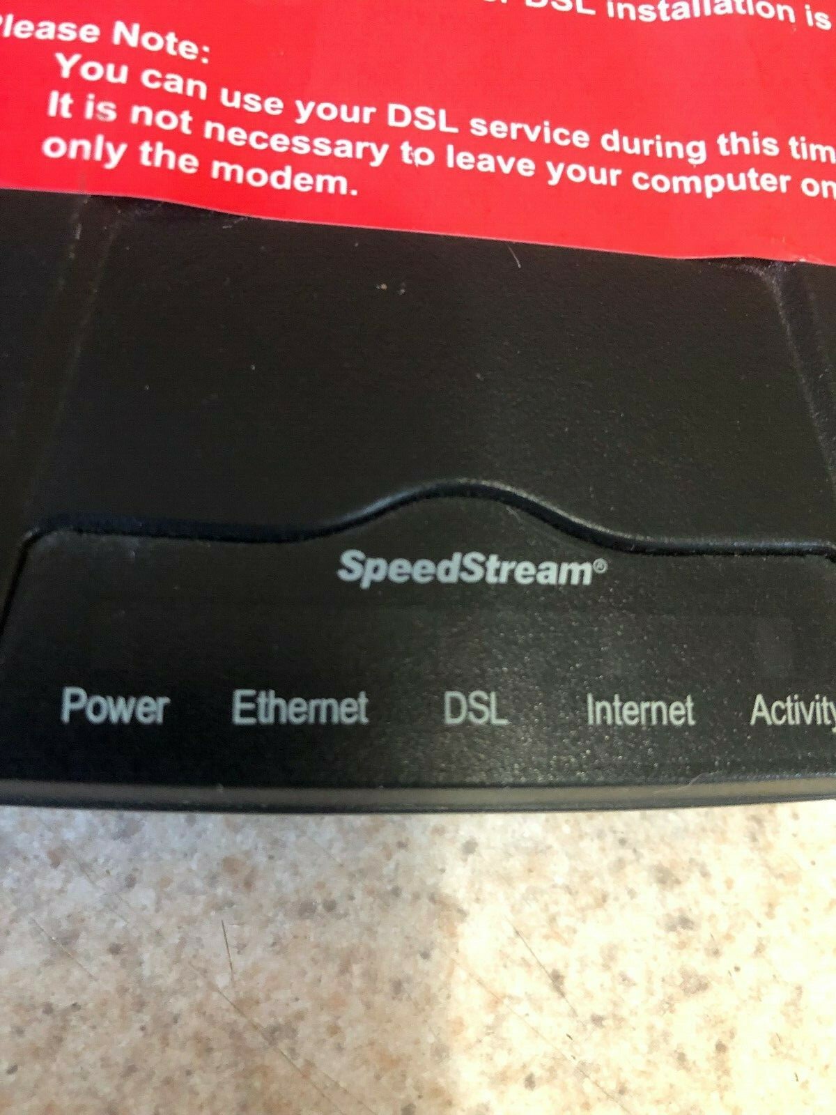 Siemens Speedstream 4100 Ethernet ADSL Modem with power adapter