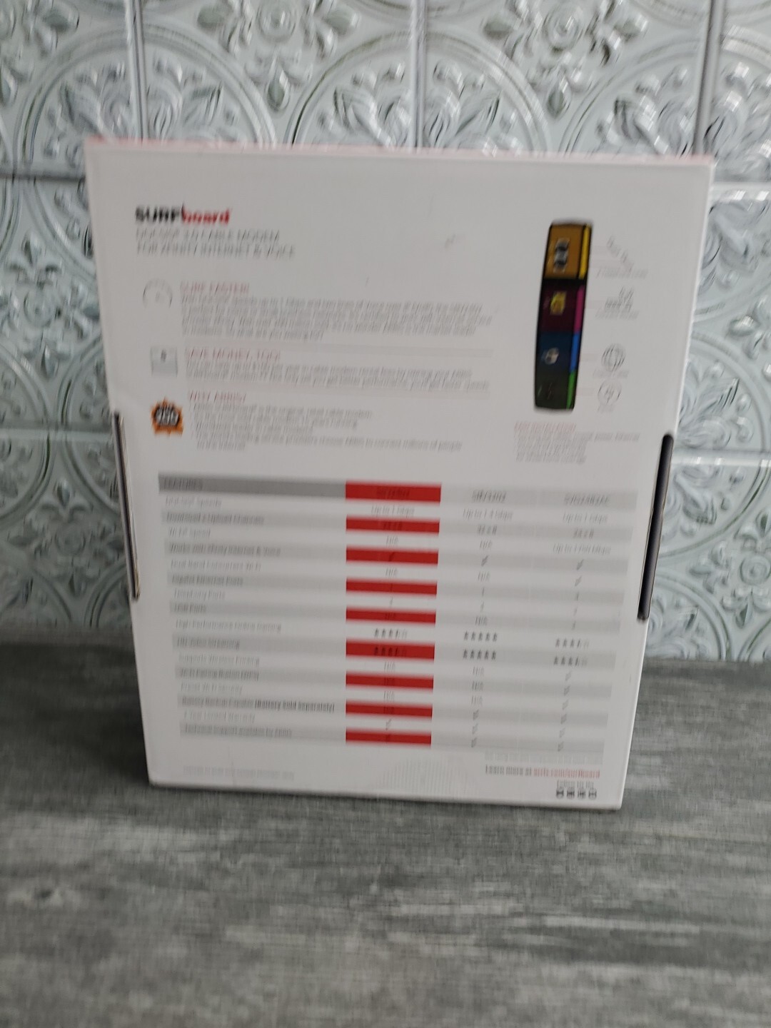 ARRIS SURFboard SBV2402 DOCSIS 3.0 Cable Modem Comcast Xfinity Internet & Voice