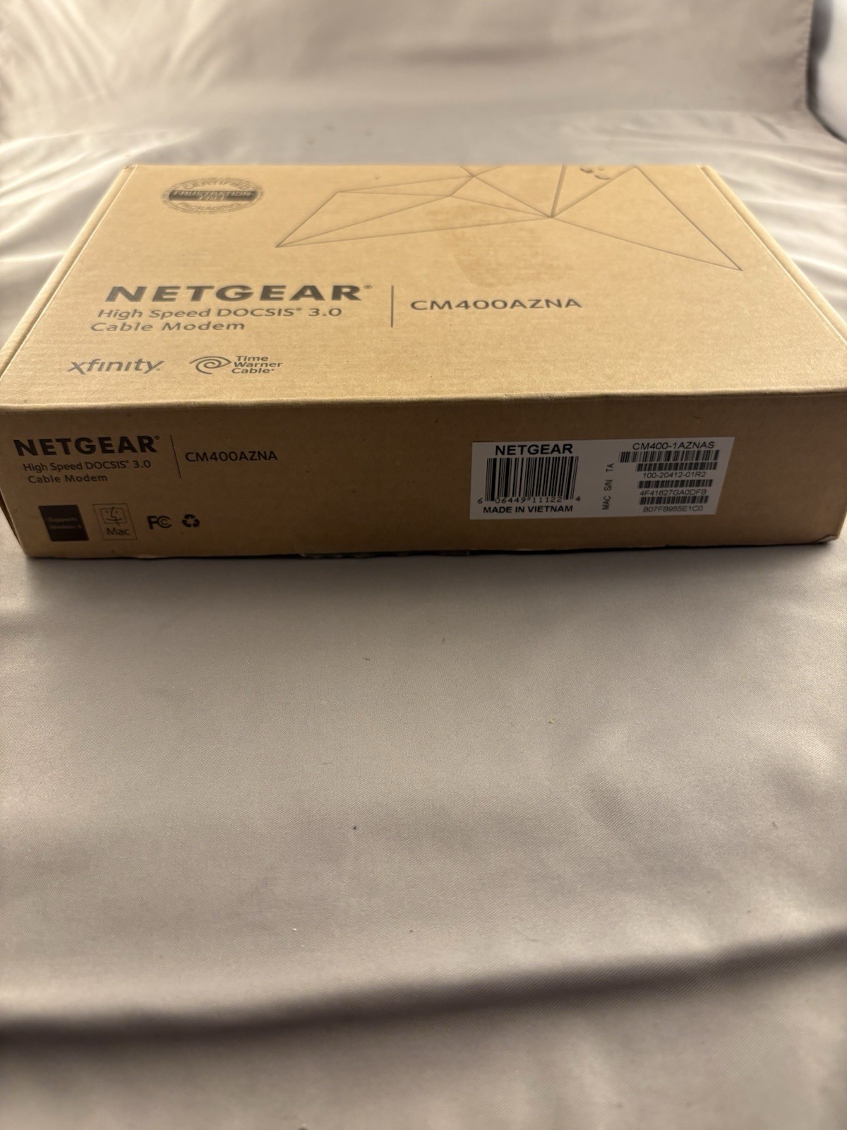 Netgear High Speed DOCSIS 3.0 Cable Modem CM400AZNA