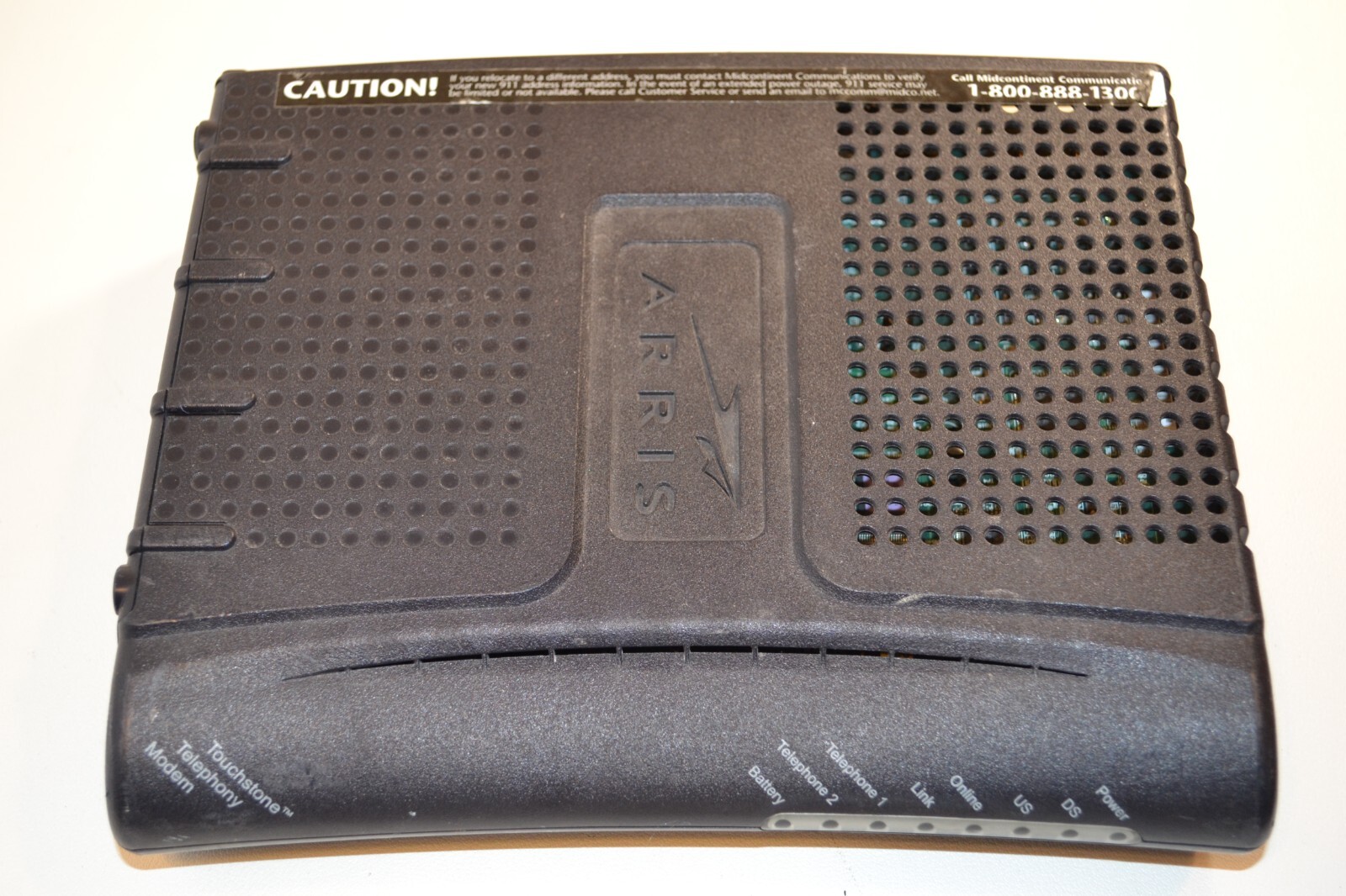 Arris Model TM502G Wireless Telephony Modem – Black TM02DH105 – no cord