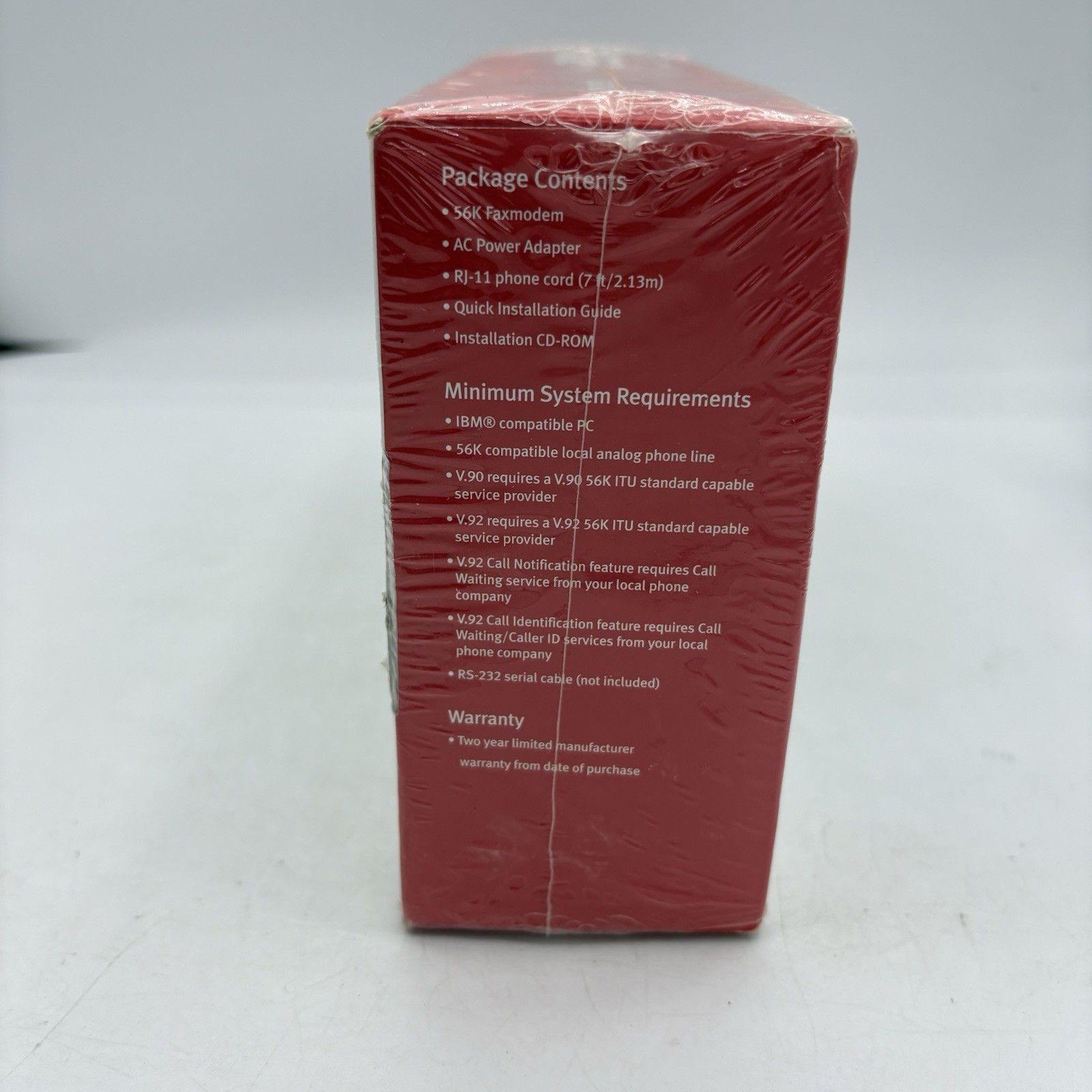 US Robotics 5686E 56K V.92 V.90 ITU Fax modem Factory Sealed