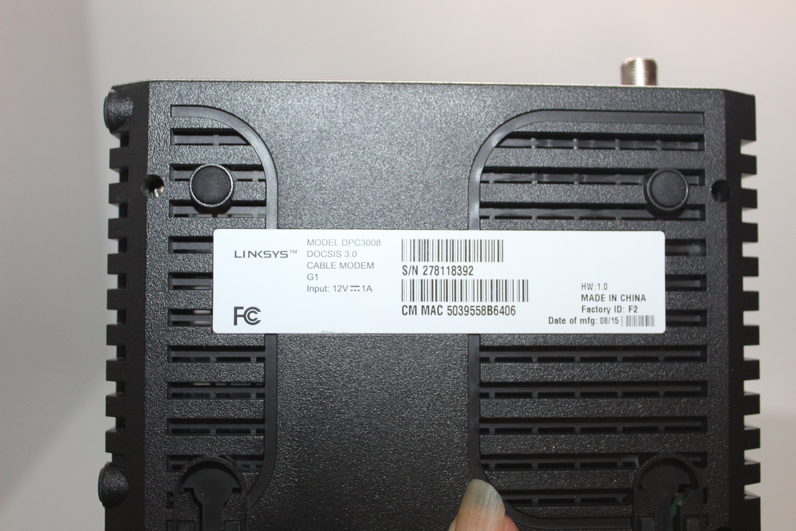 Linksys DPC3008 DOCSIS 3.0 Advanced Cable Modem – Comcast Certified Gigabit