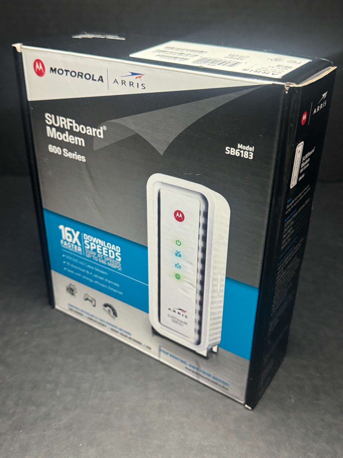 Arris Surfboard SB6183 Cable Modem White arris – great condition