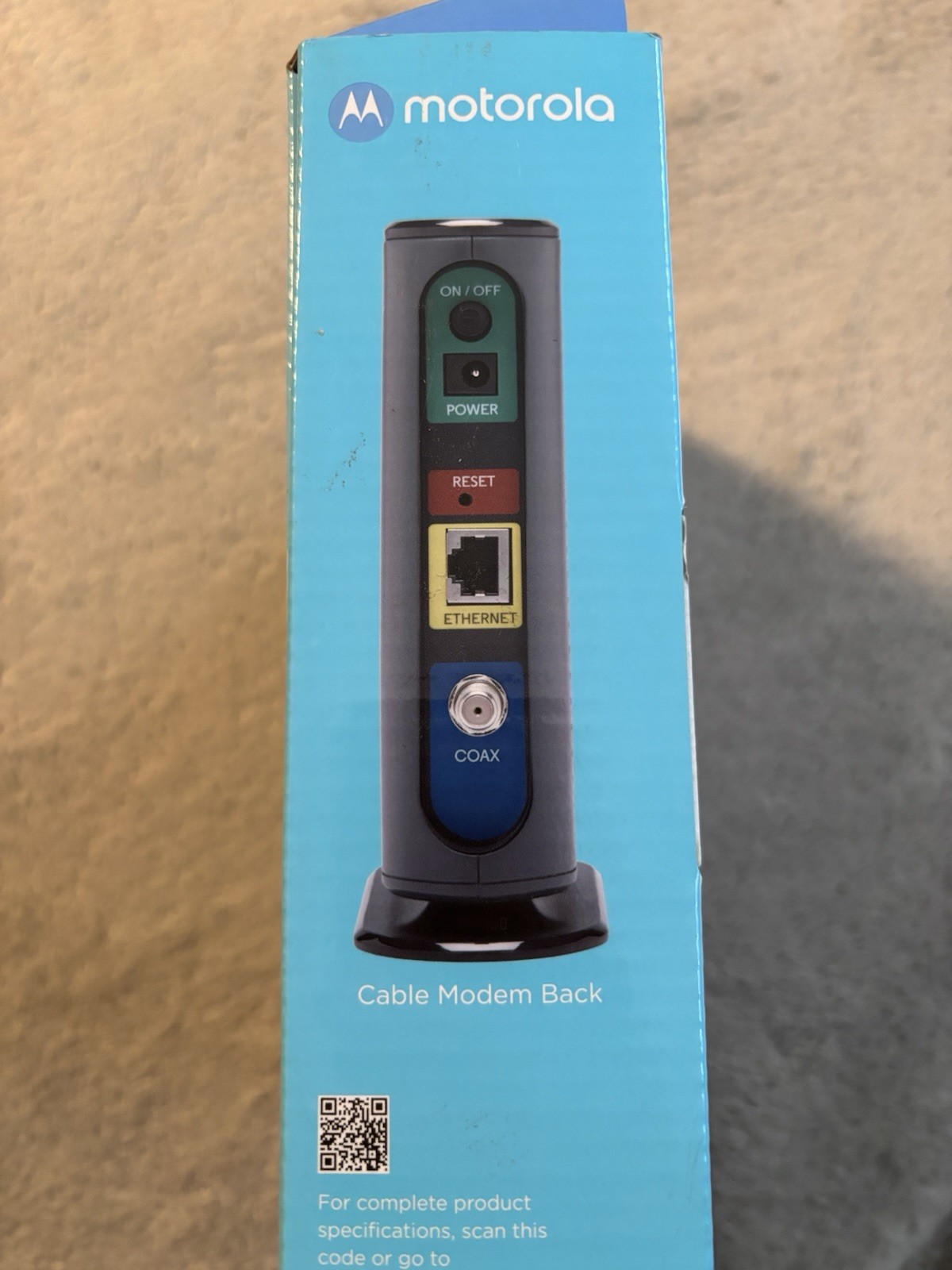 Motorola 8×4 Cable Modem Model MB7220, 343 Mbps DOCSIS 3.0