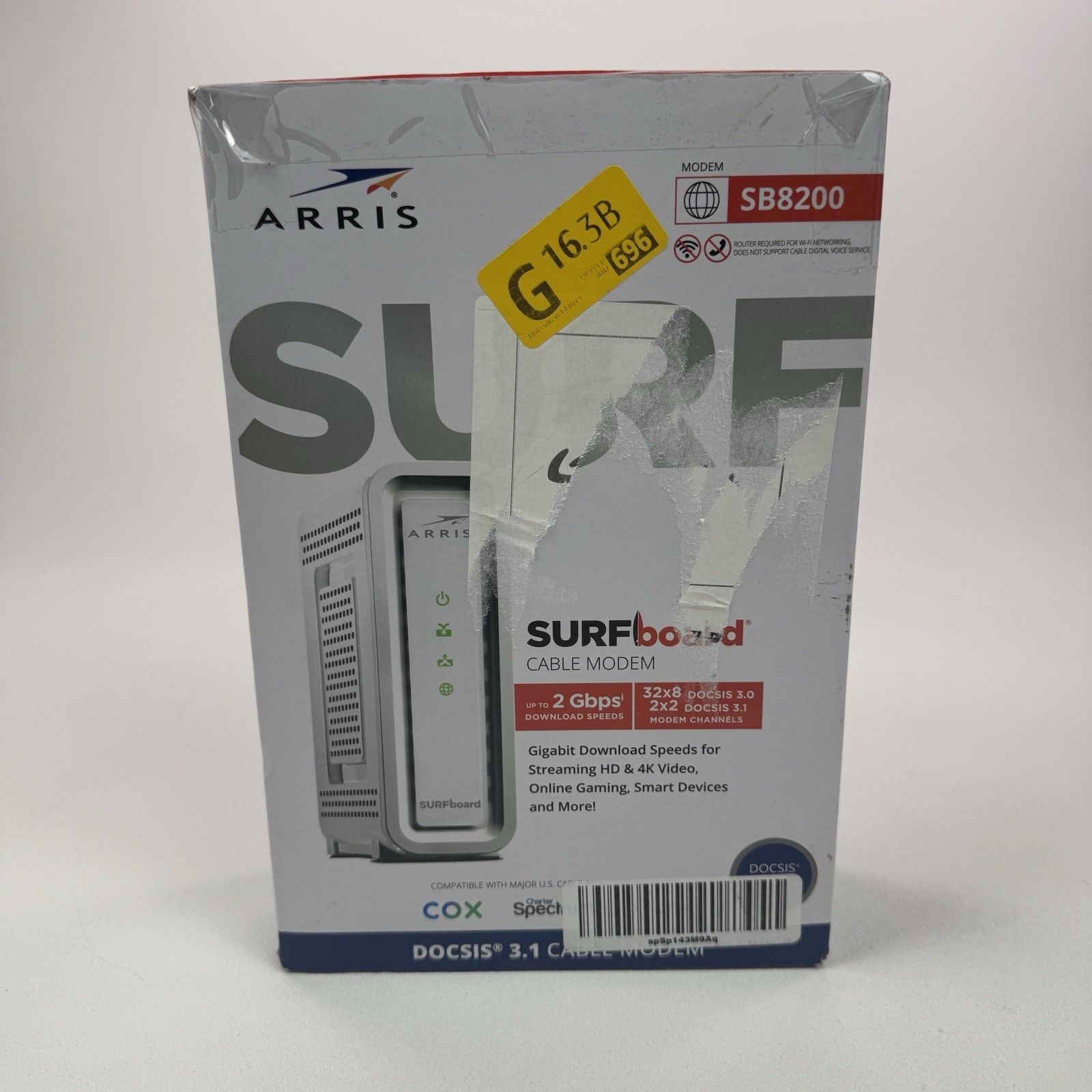 ARRIS SURFboard SB8200 DOCSIS 3.1 10 Gbps Cable Modem