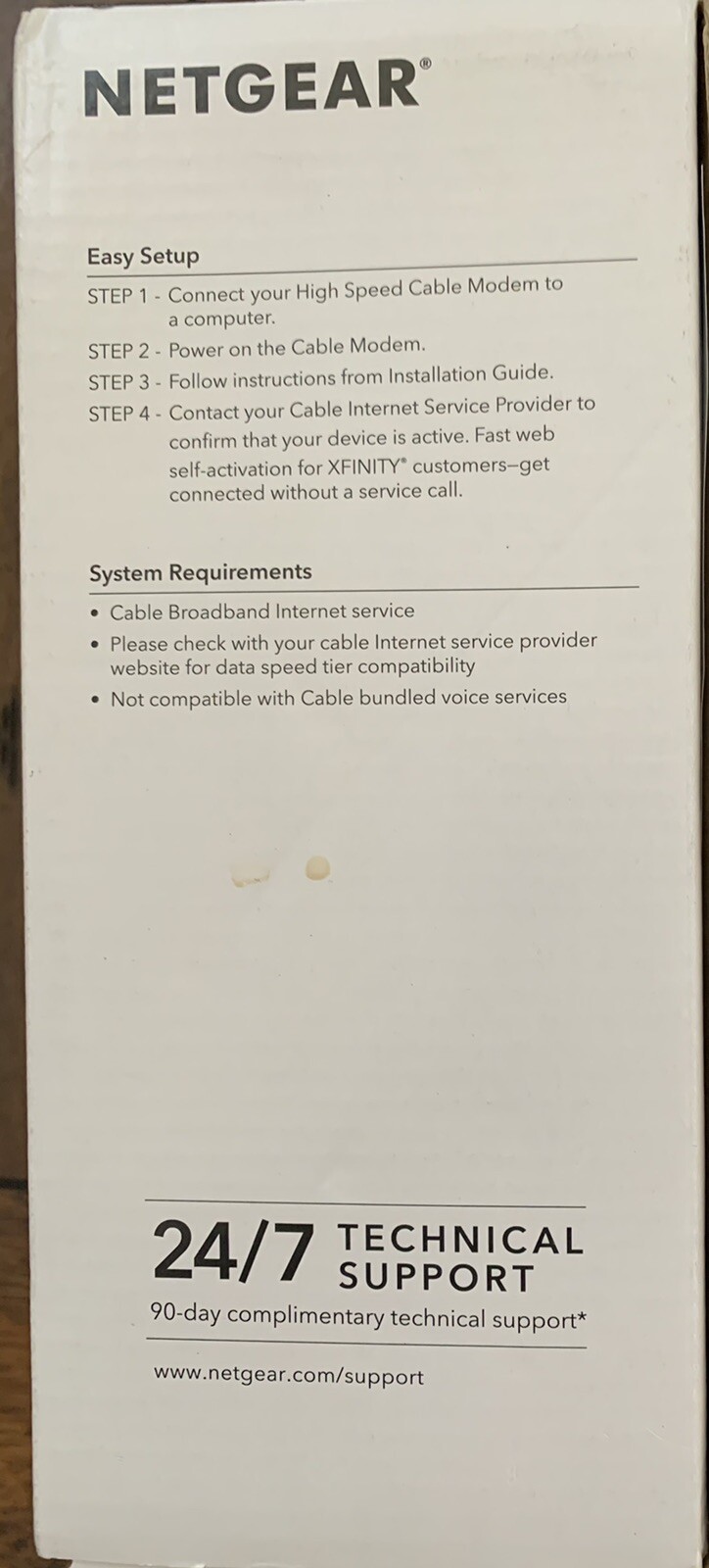 NETGEAR Cm500-1aznas 16×4 DOCSIS 3.0 Cable Modem Max Download Speeds of 686mbps
