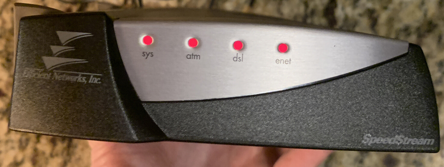 SpeedStream 5260 Ethernet ADSL DSL Modem Efficient Networks Inc
