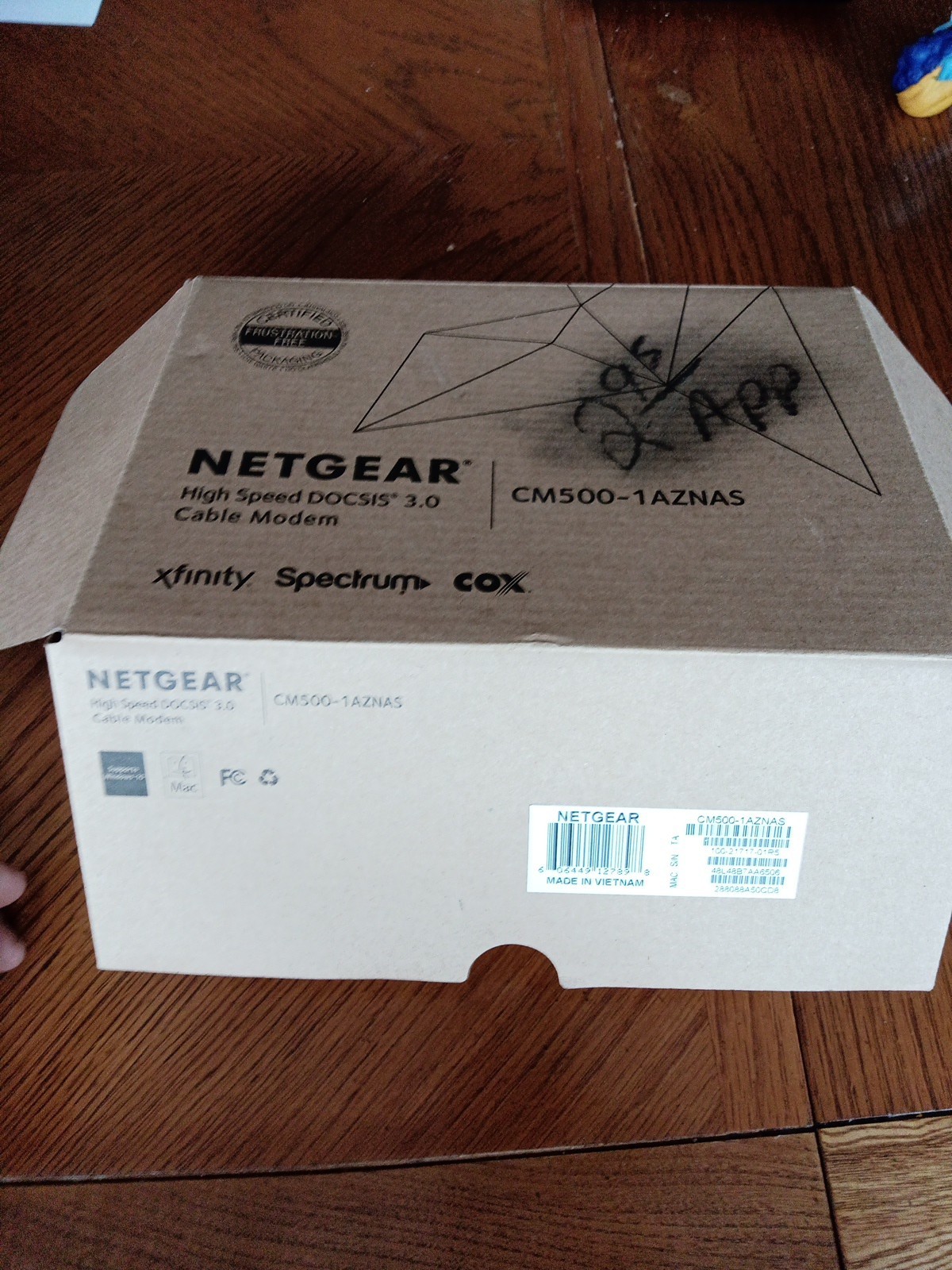 NETGEAR CM500 High Speed Cable Modem 680 Mbps (16×4) Docsis 3.0 Black NIB 1AZNAS
