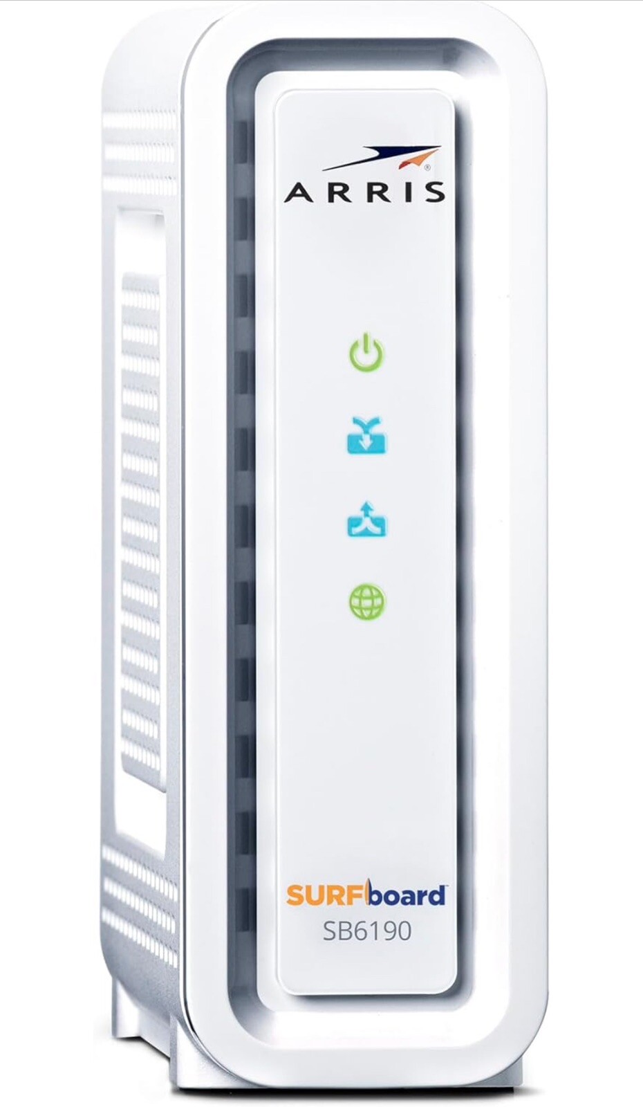 Arris SURFboard SB6190 DOCSIS 3.0 Cable Modem w/ Adapter + Ether Cable