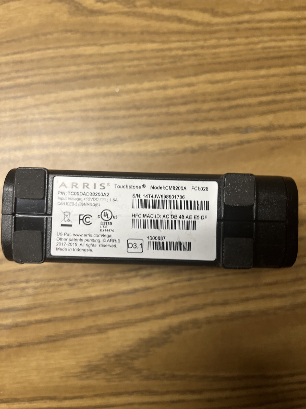 ARRIS Touchstone CM8200 DOCSIS 3.1 Cable Modem