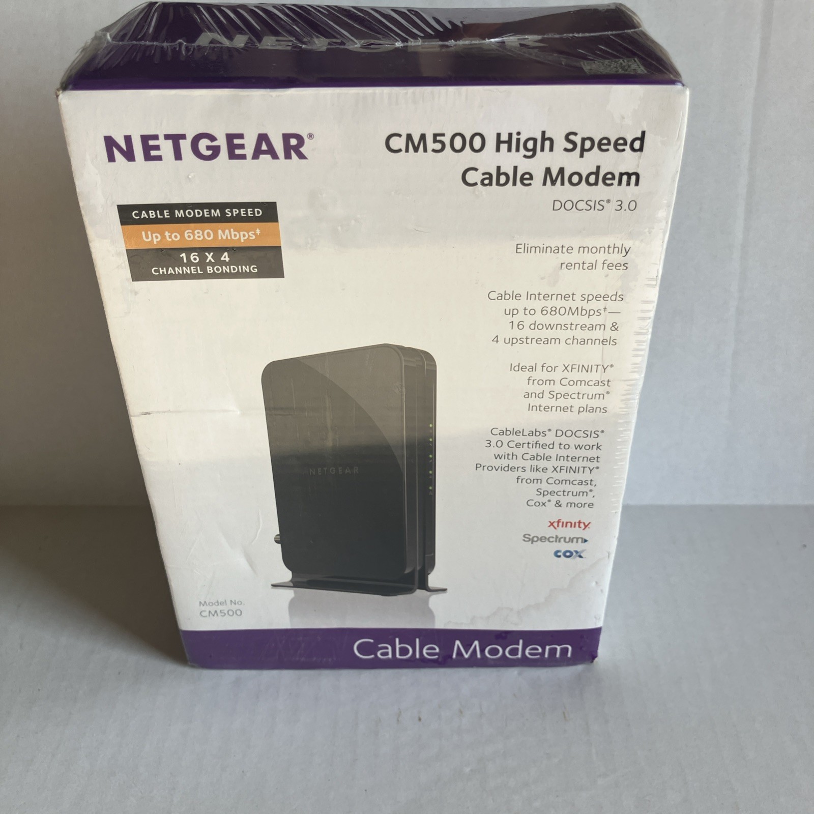 NEW Netgear High Speed Cable Modem Model CM500 – SEALED!
