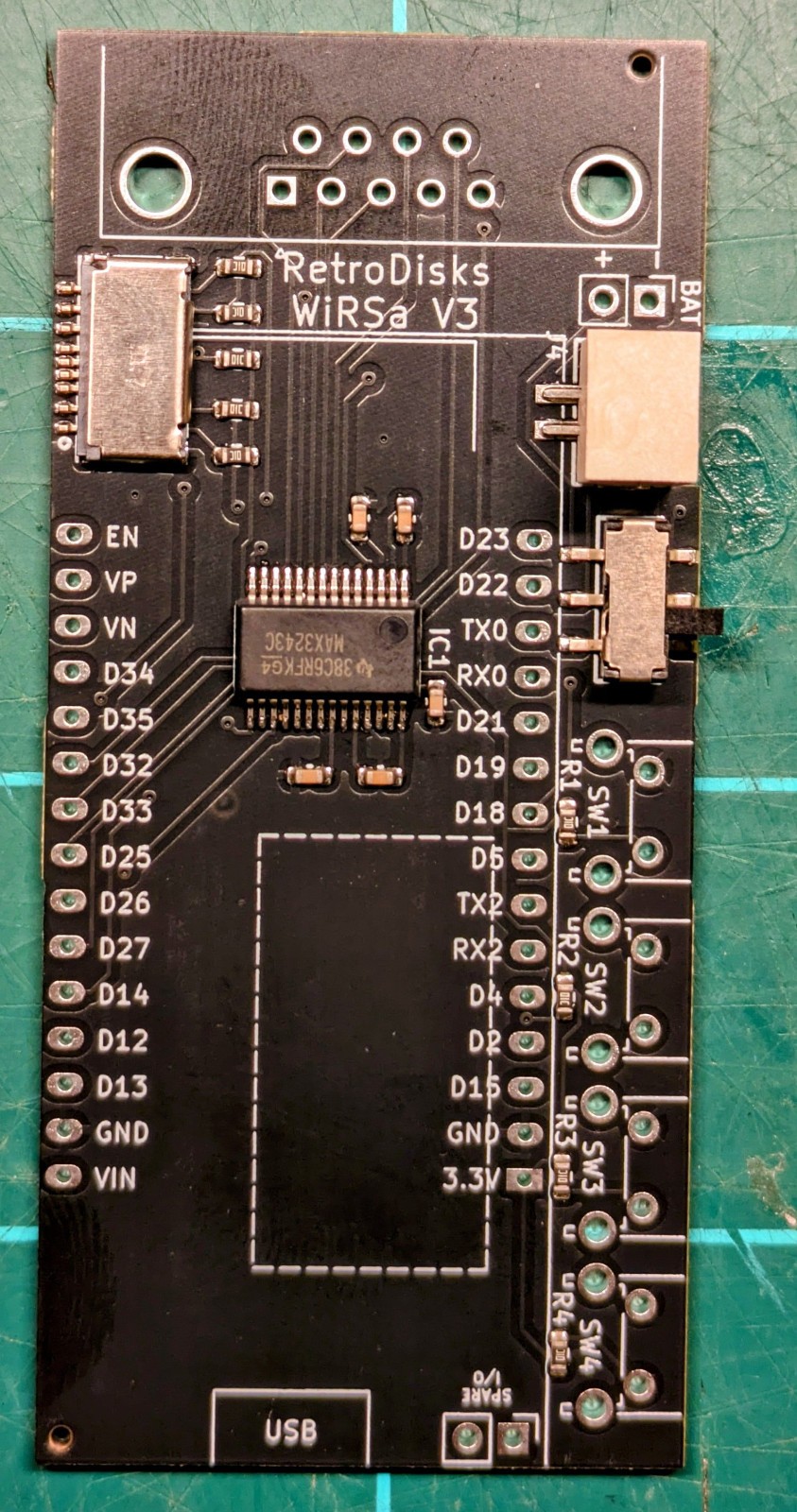 WiRSa v3 Wifi RS232 Serial Modem adapter with SD Reader, SLIP, PPP, Telnet