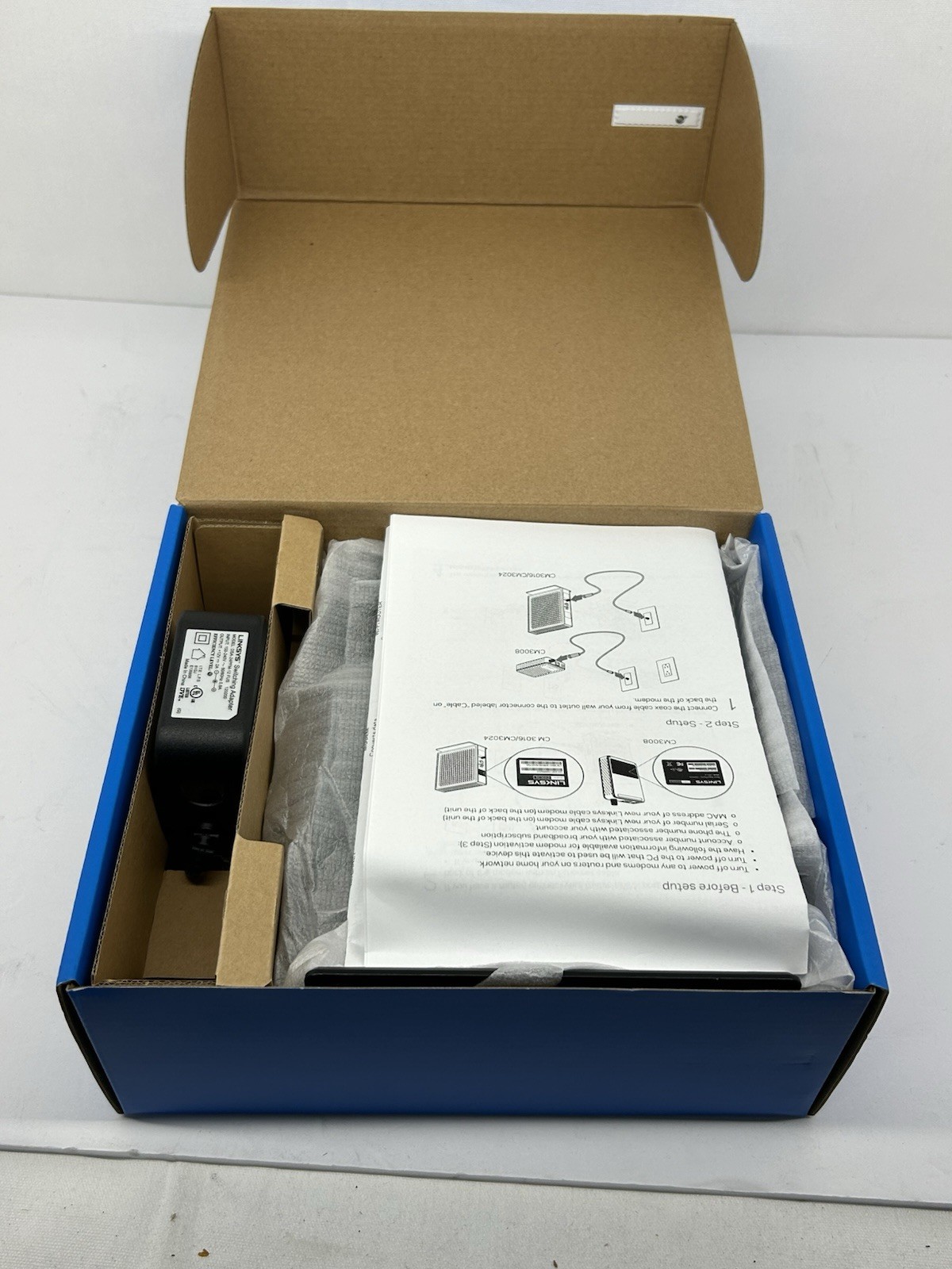 Linksys CM3024 DOCSIS 3.0 24×8 Cable Modem 960 Mbps Black Xfinity Cox Charter