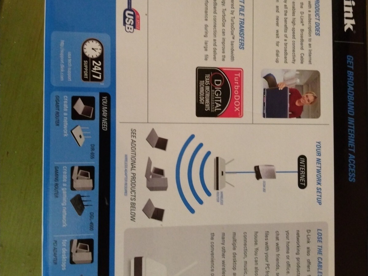 D-link (DCM-202)Broadband Cable Modem-Internet access
