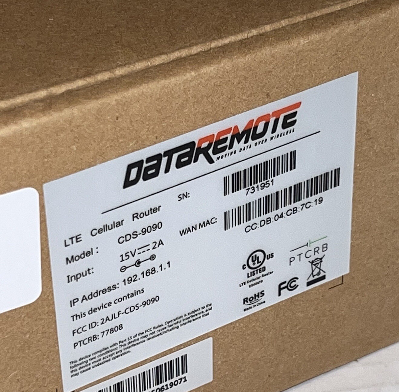 DataRemote CDS-9090 Advanced LTE Cellular Router