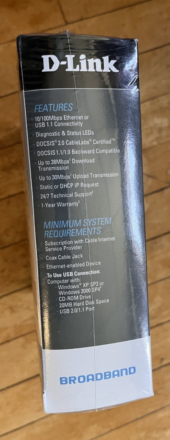 D-Link DCM-202 Cable Modem (WMM83060)