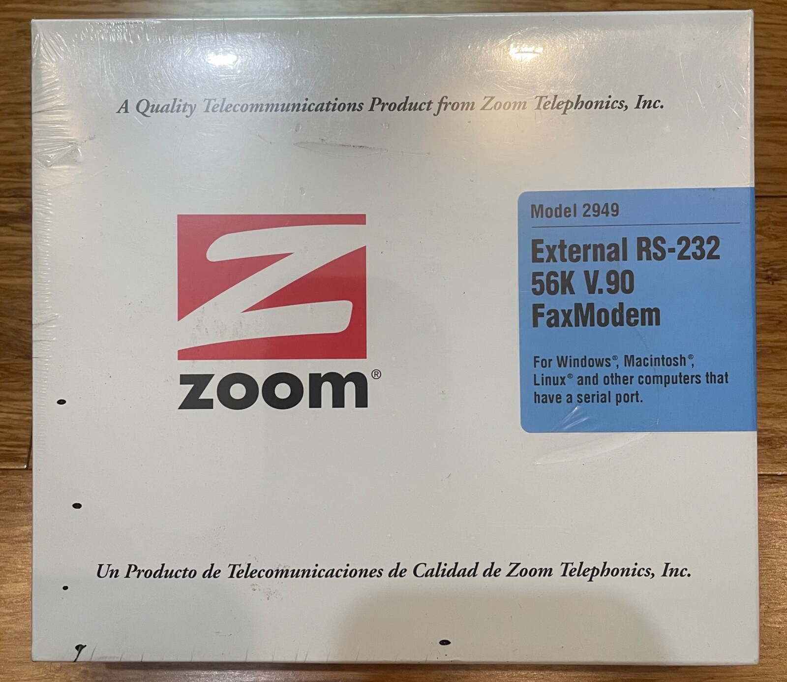 External RS-232 56k V.90 FaxModem Model 2949 for PC & Mac – Factory Brand New