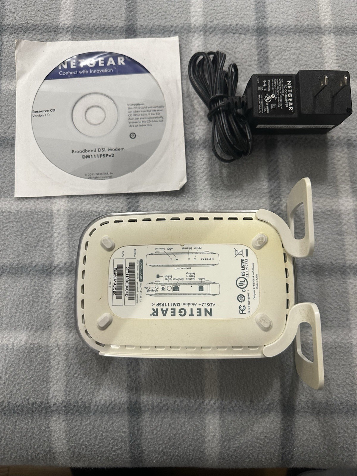 NETGEAR Broadband ADSL2+ Modem DM111PSP DSL Modem Used