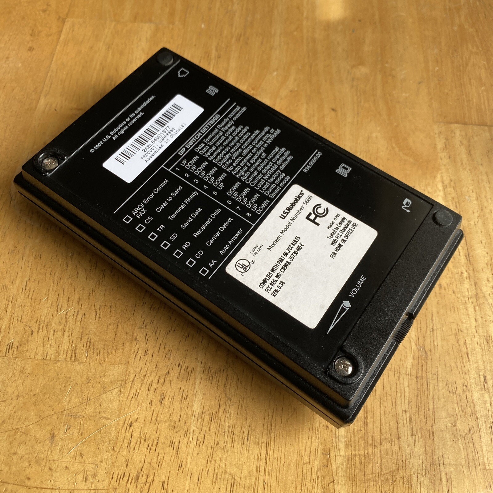 US Robotics V.92 USR5686 External Modem + Fax Model 0701