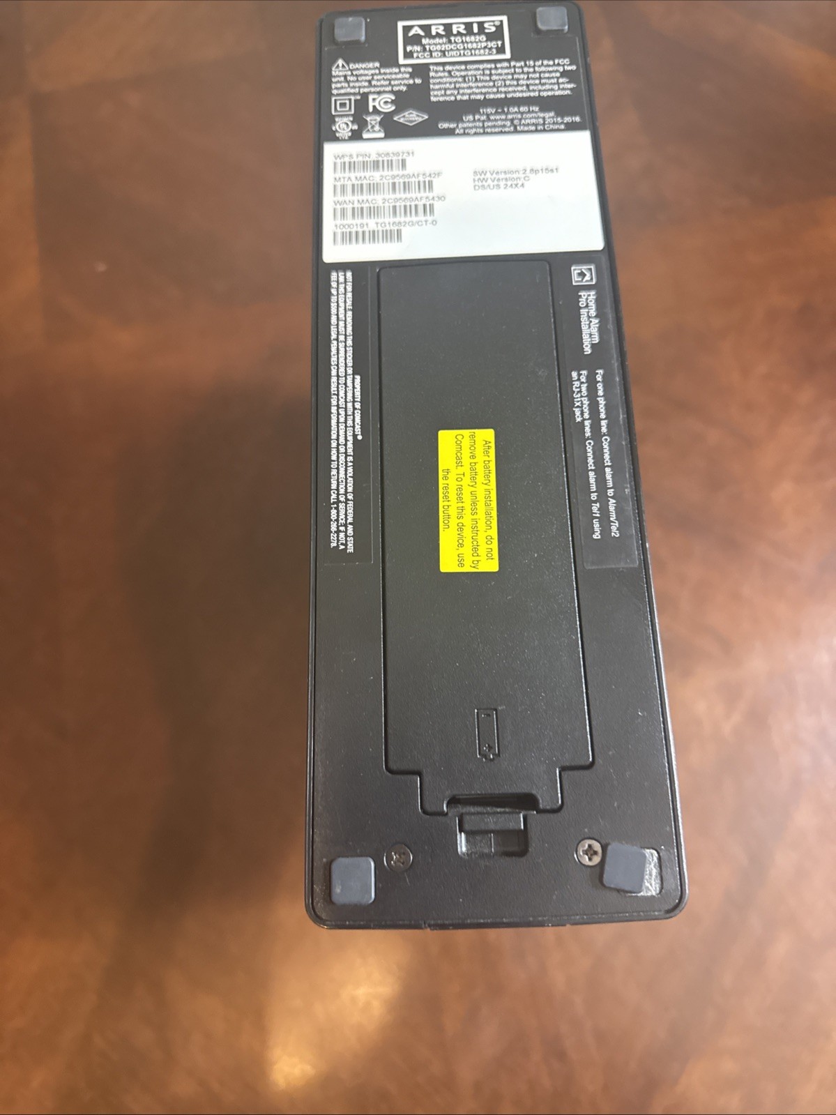 Xfinity Arris TG1682G Dual Band Wireless 802.11ac Cable Modem Router