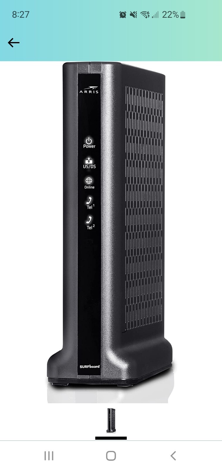 ARRIS Surfboard DOCSIS 3.1 Cable Modem – T25