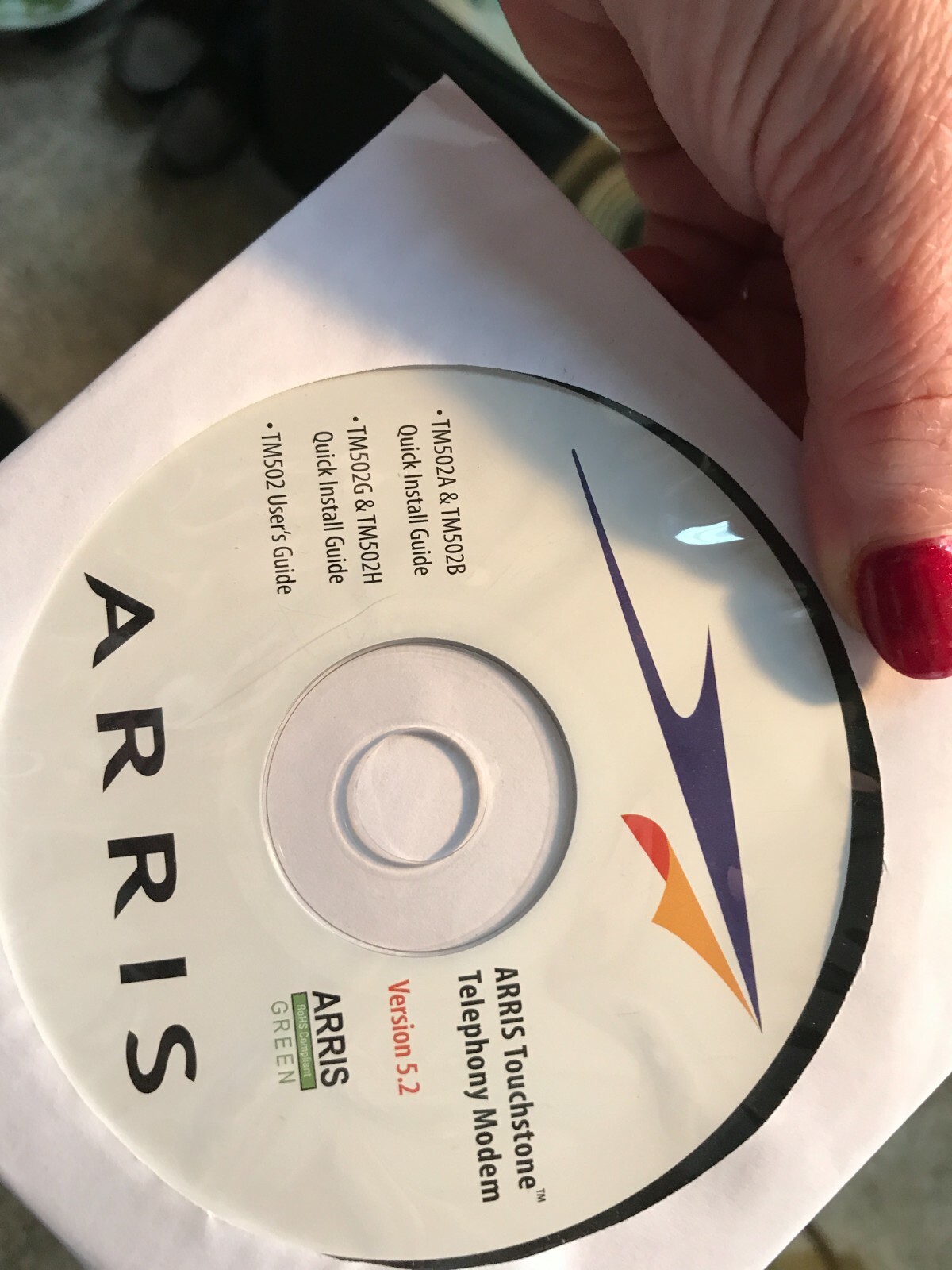 ARRIS TM502G/CT Touchstone Telephony 2.0 Cable Modem W/ Adapter NIB