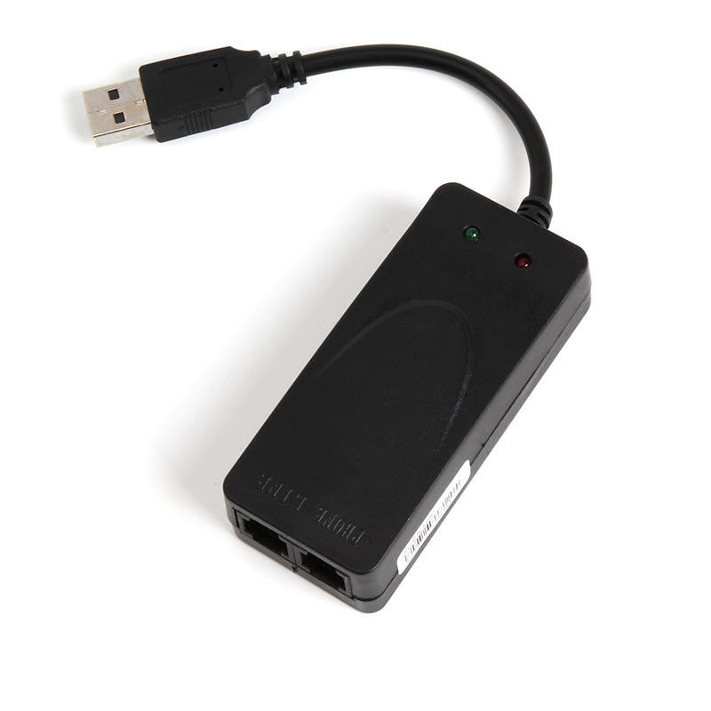 USB 56K Fax Modem for Computer, Data/Fax Dial-Up Internet, Caller ID, Plug&Play