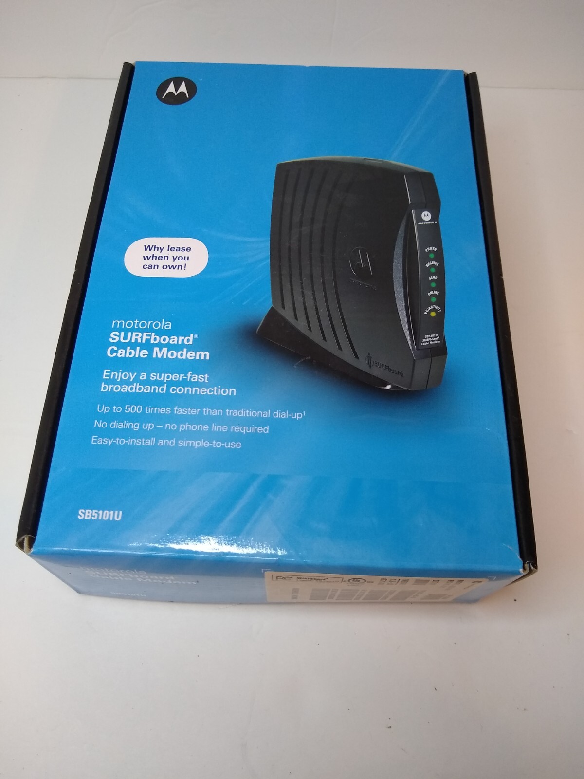 Motorola SURFboard SB5101U (567005-005-00) 38.91 Mbps Cable Modem NEW Open Box