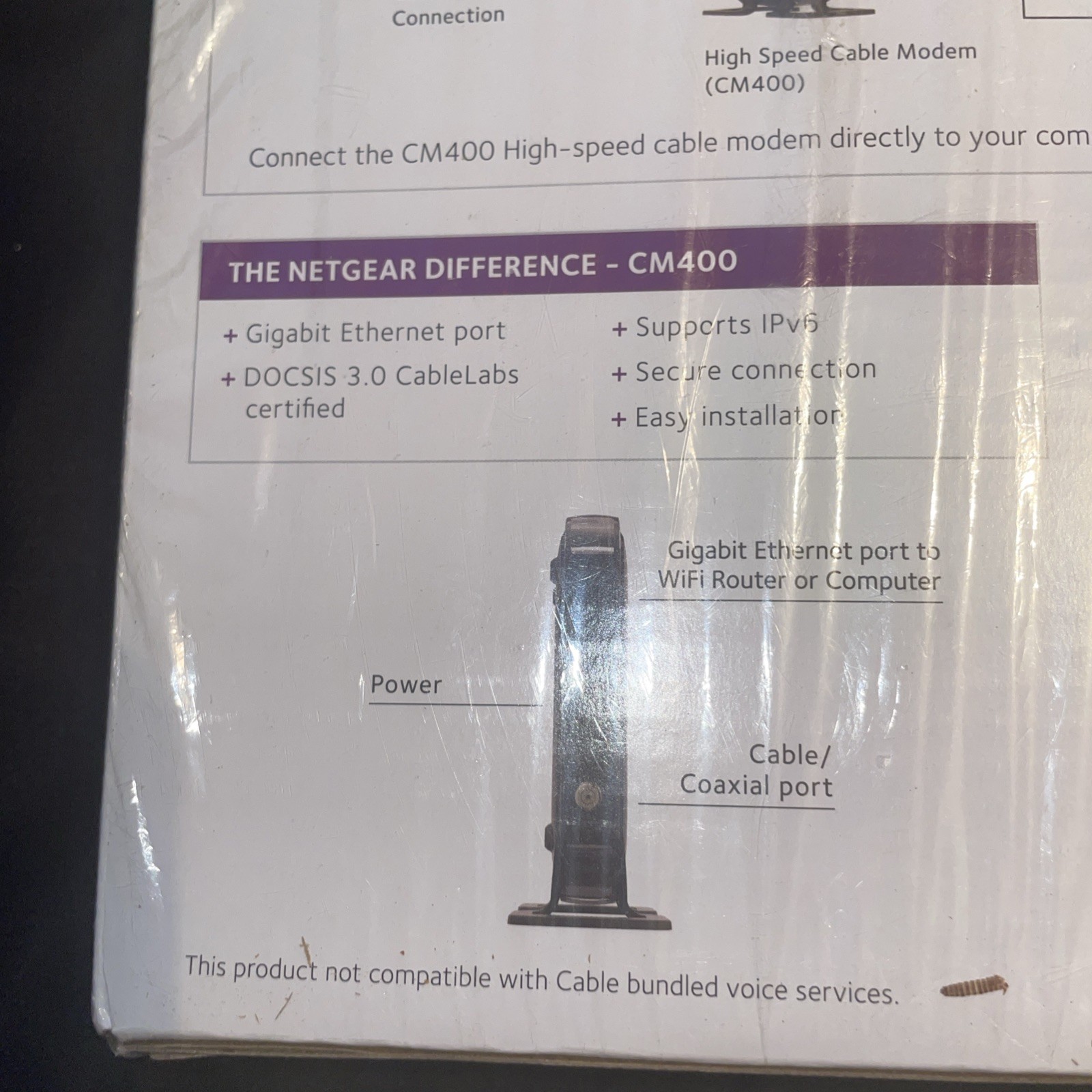 Netgear DOCSIS 30 (CM400-100NAS) 340 Mbps