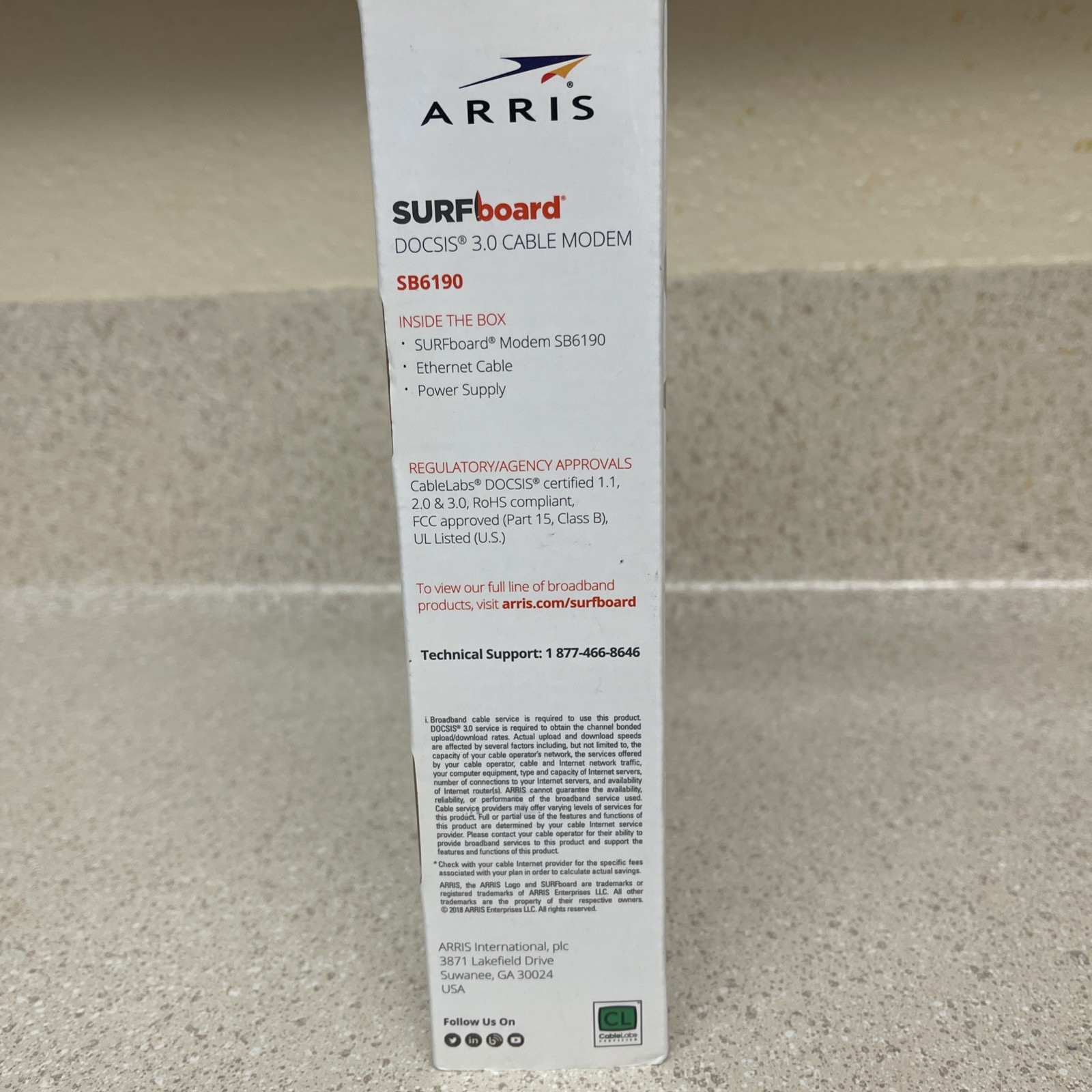 ARRIS SURFboard DOCSIS 3.0 Cable Modem White – SB6190