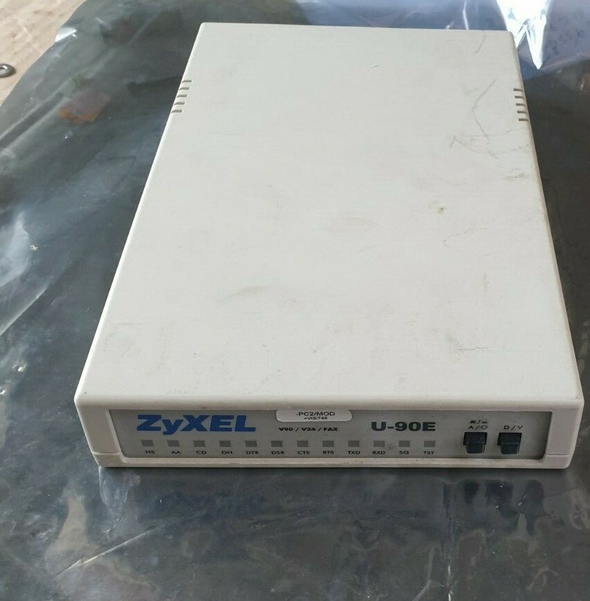 ZYXEL U-90E Serial External Fax Modem U-90E (R6S11.5)