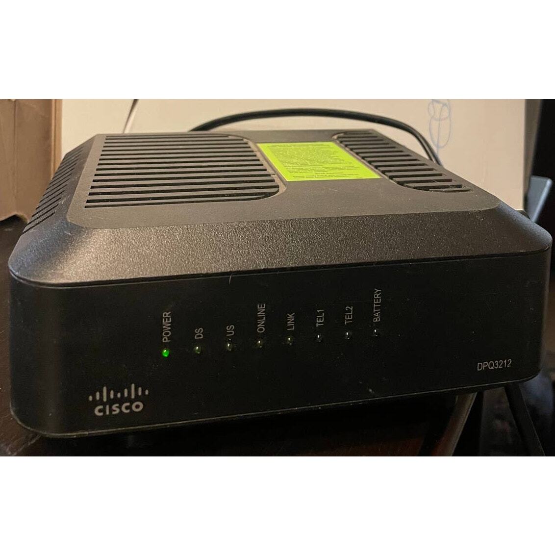 Cisco DPQ3212 Cable Modem Phone DOCSIS 3.0 with Power Cord