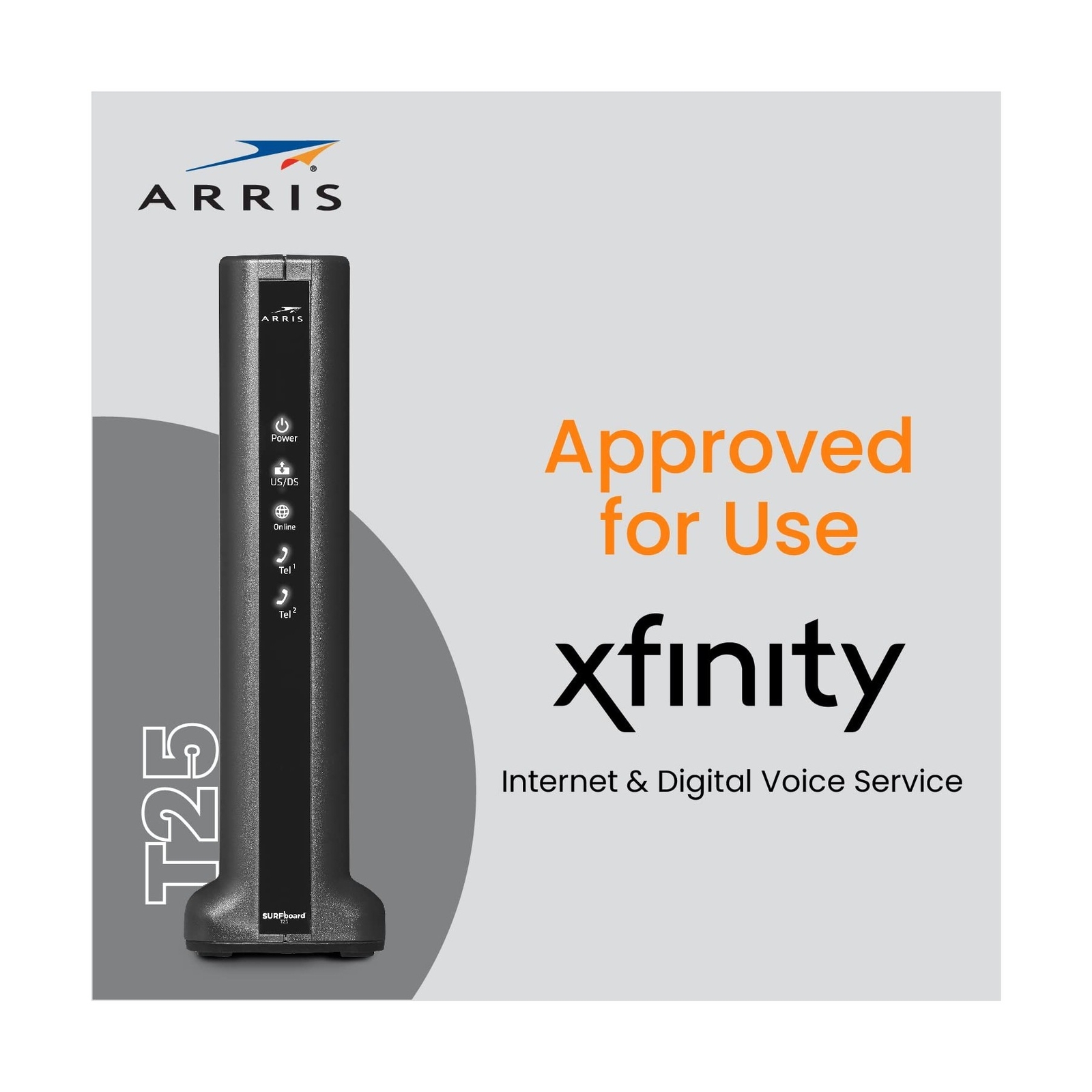ARRIS SURFboard T25 DOCSIS 3.1 Gigabit Cable Modem | Comcast Xfinity Internet…