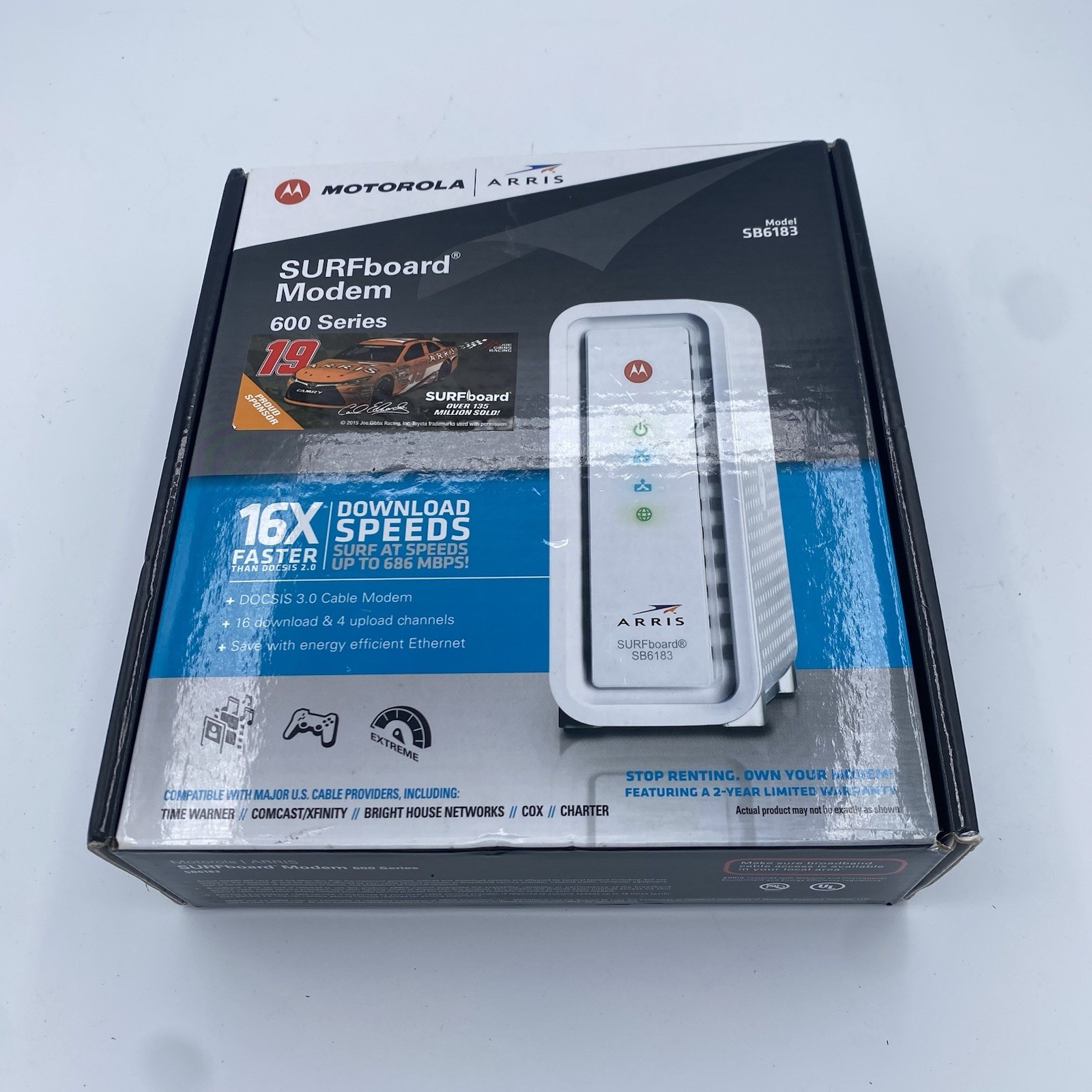 ARRIS SURFboard SB6183 DOCSIS 3.0 Cable Modem 686 Mbps Open Box New