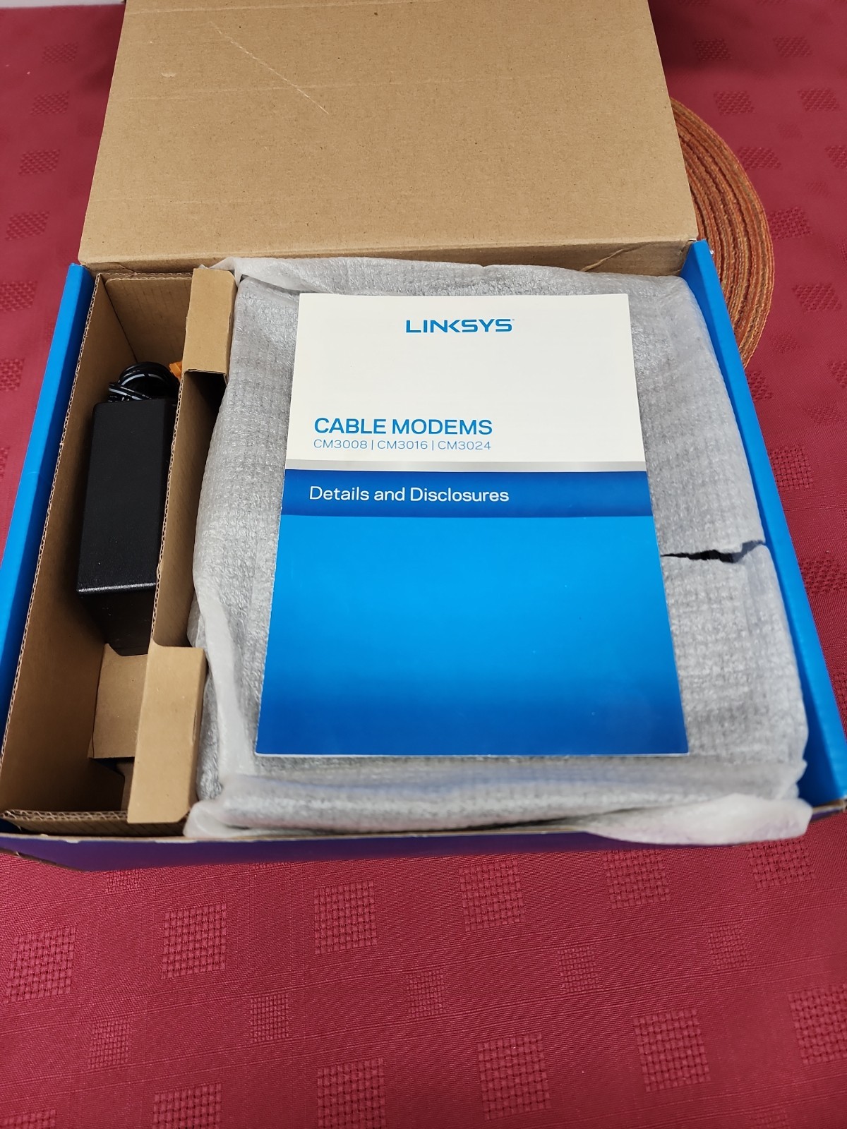 LINKSYS CM3024 High Speed DOCSIS 3.0 24×8 Cable Modem Tested Working