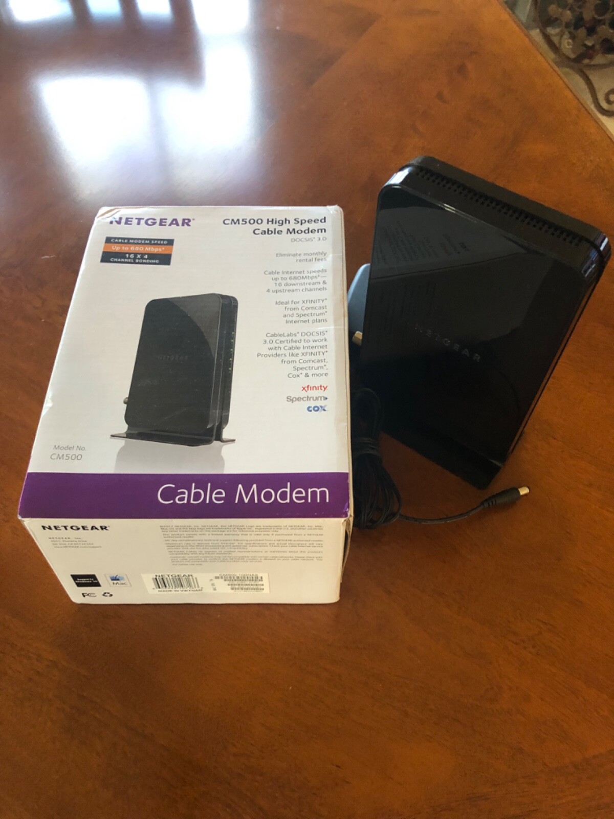 NETGEAR Router CM500 (CM500100NAS) 680 Mbps – Black