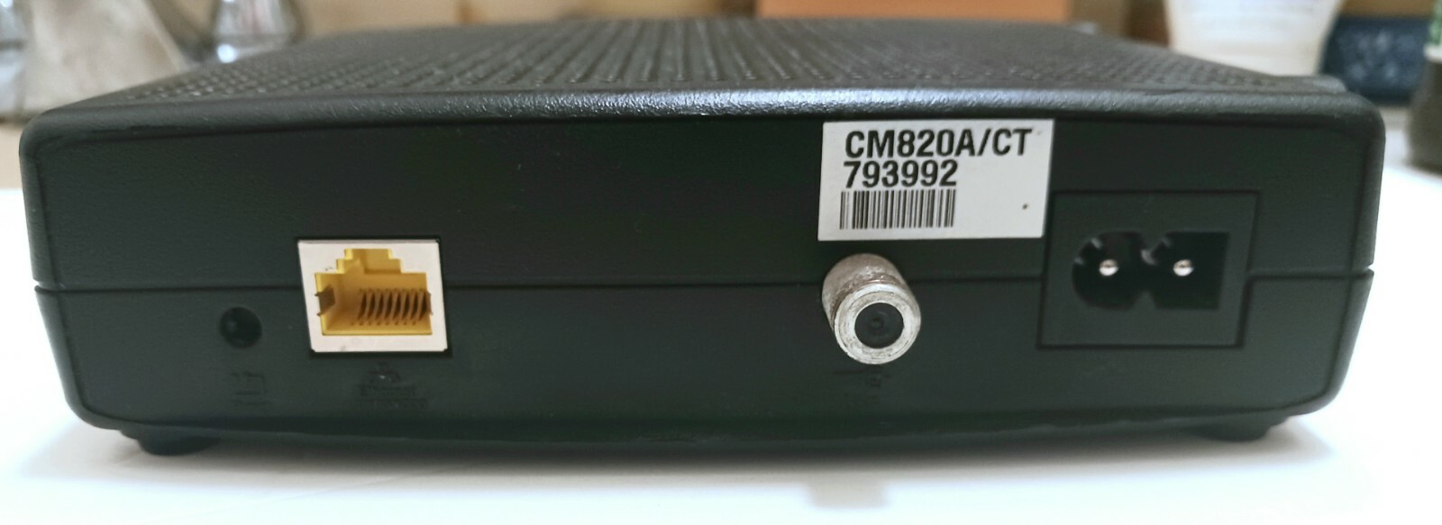 ARRIS CM820A/CT DOCSIS 3.0 Cable Modem /Power Cable Preowned Excellent Conditon
