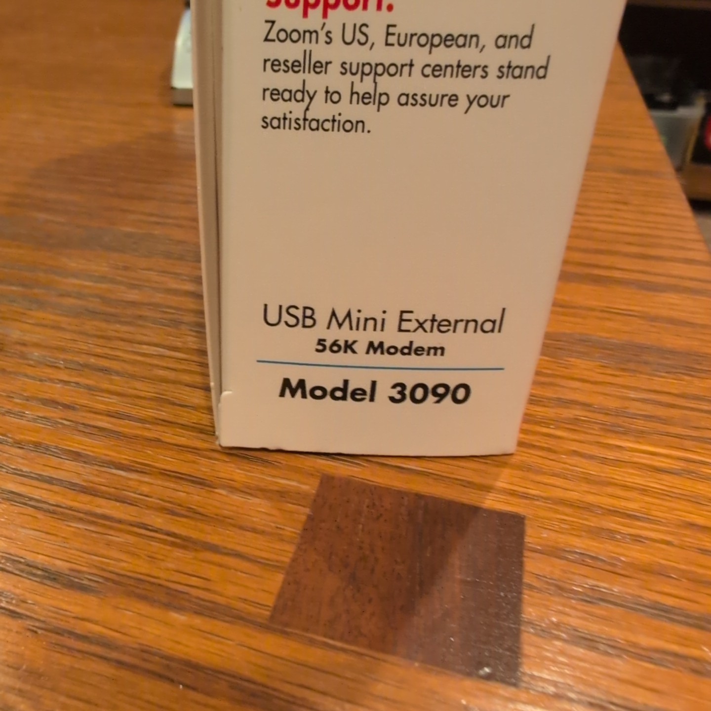 Zoom 56K USB Mini External Modem Model 3090 V.92/V.90 w/ Cable & CD Windows XP