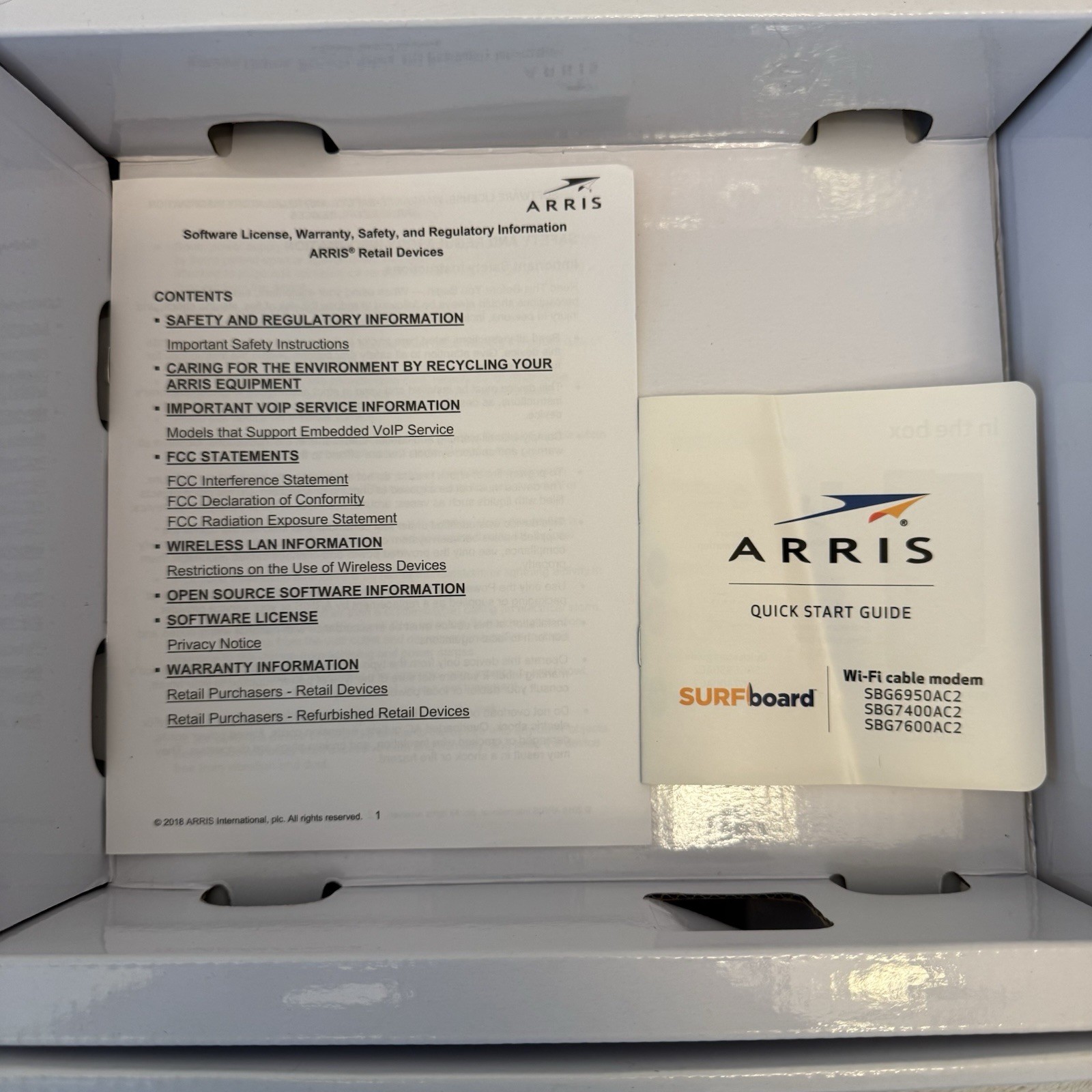 ARRIS AC2350 SURFboard Dual-band DOCSIS 3.0 Cable Modem – Black